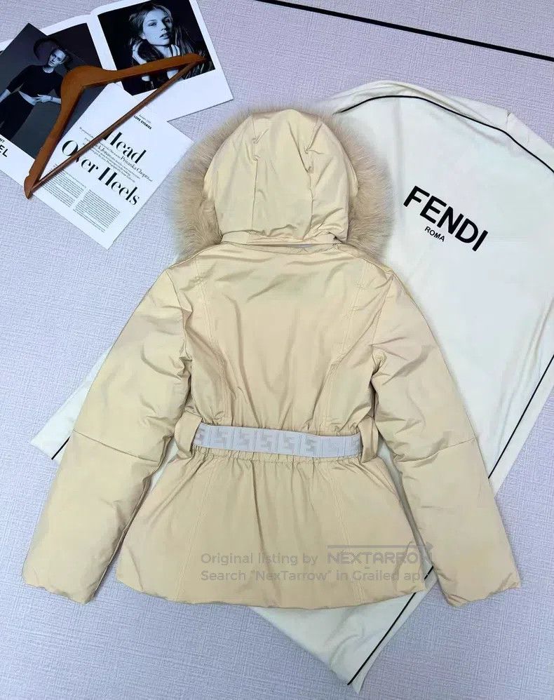 Fendi Fendi Logo-printed reversible hooded down jacket Size XXS / US 00 / IT 34 - 3 Thumbnail