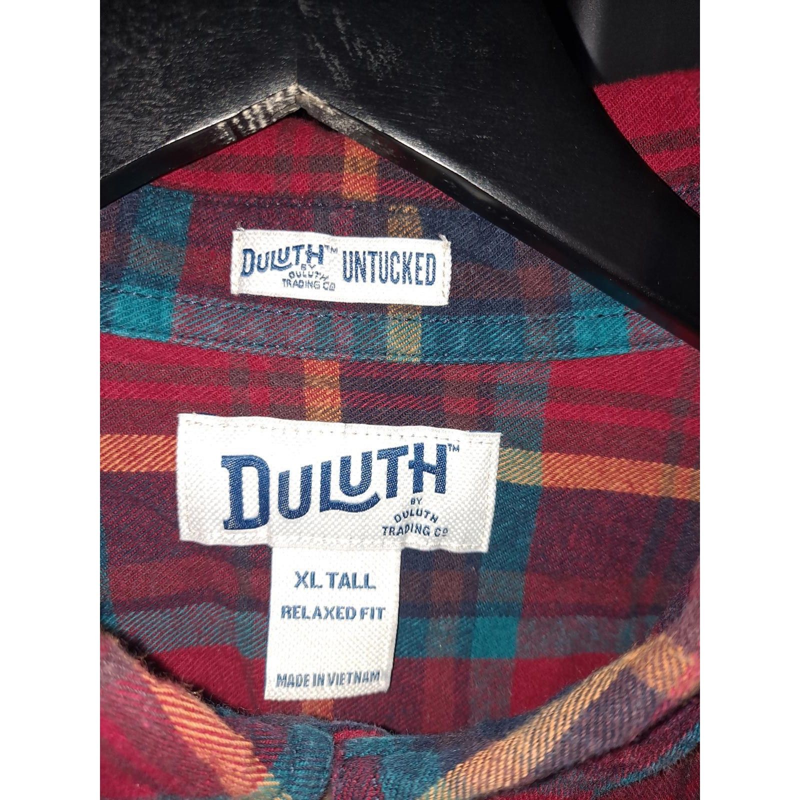 Duluth Trading Company Duluth Trading Relaxed Fit Red Blue Yellow 2 Pocket Button U Size US XL / EU 56 / 4 - 3 Thumbnail