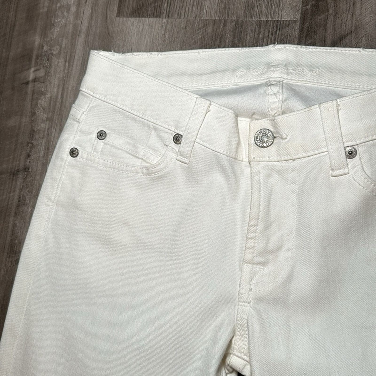 7 For All Mankind 7 For All Mankind Cropped Flare Jeans - 27 Size 27" / US 4 / IT 40 - 5 Thumbnail