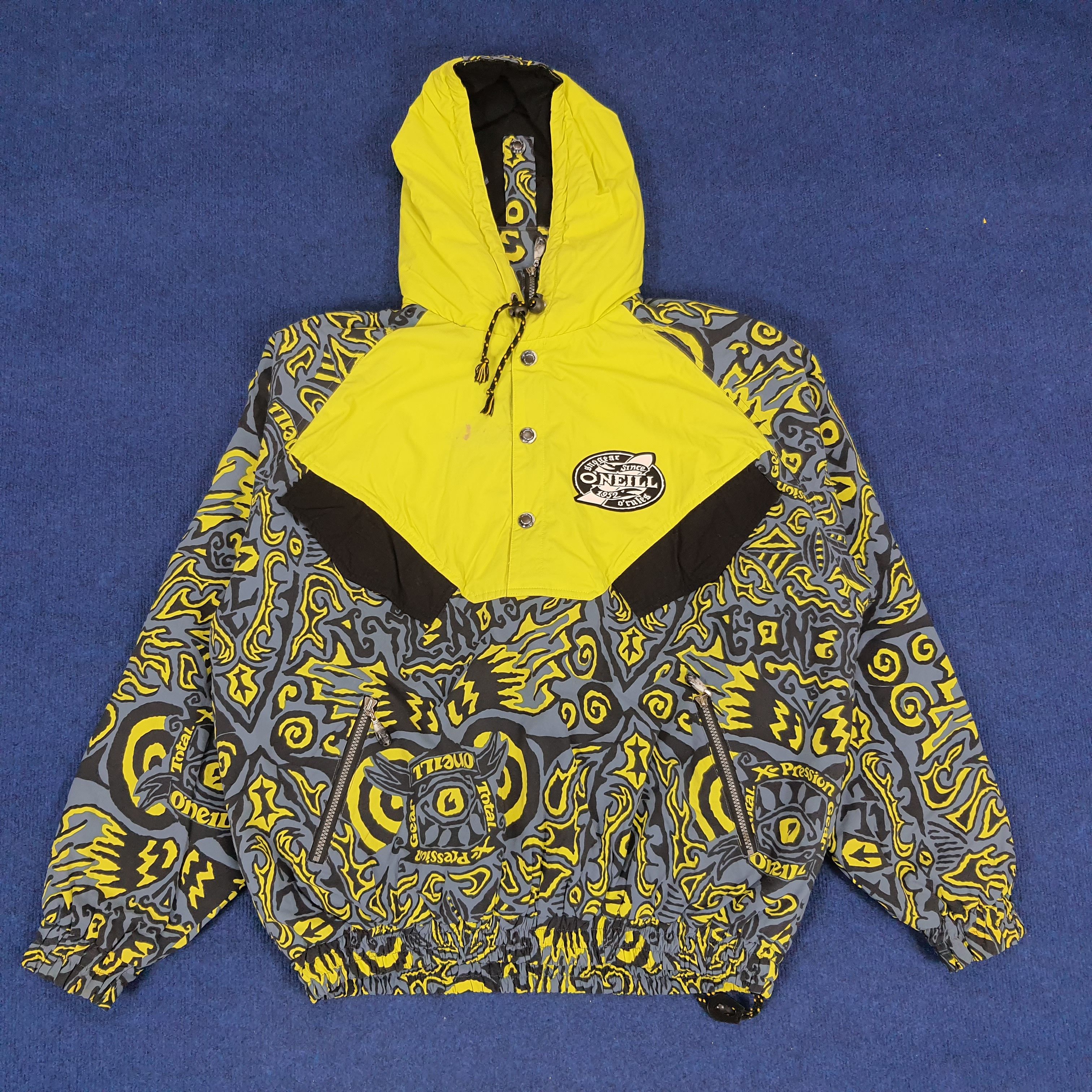 O'Neill × Vintage Vintage Oneill X-Pression Half Zipper With Hoodies Jacket Size US XXL / EU 58 / 5 - 1 Thumbnail