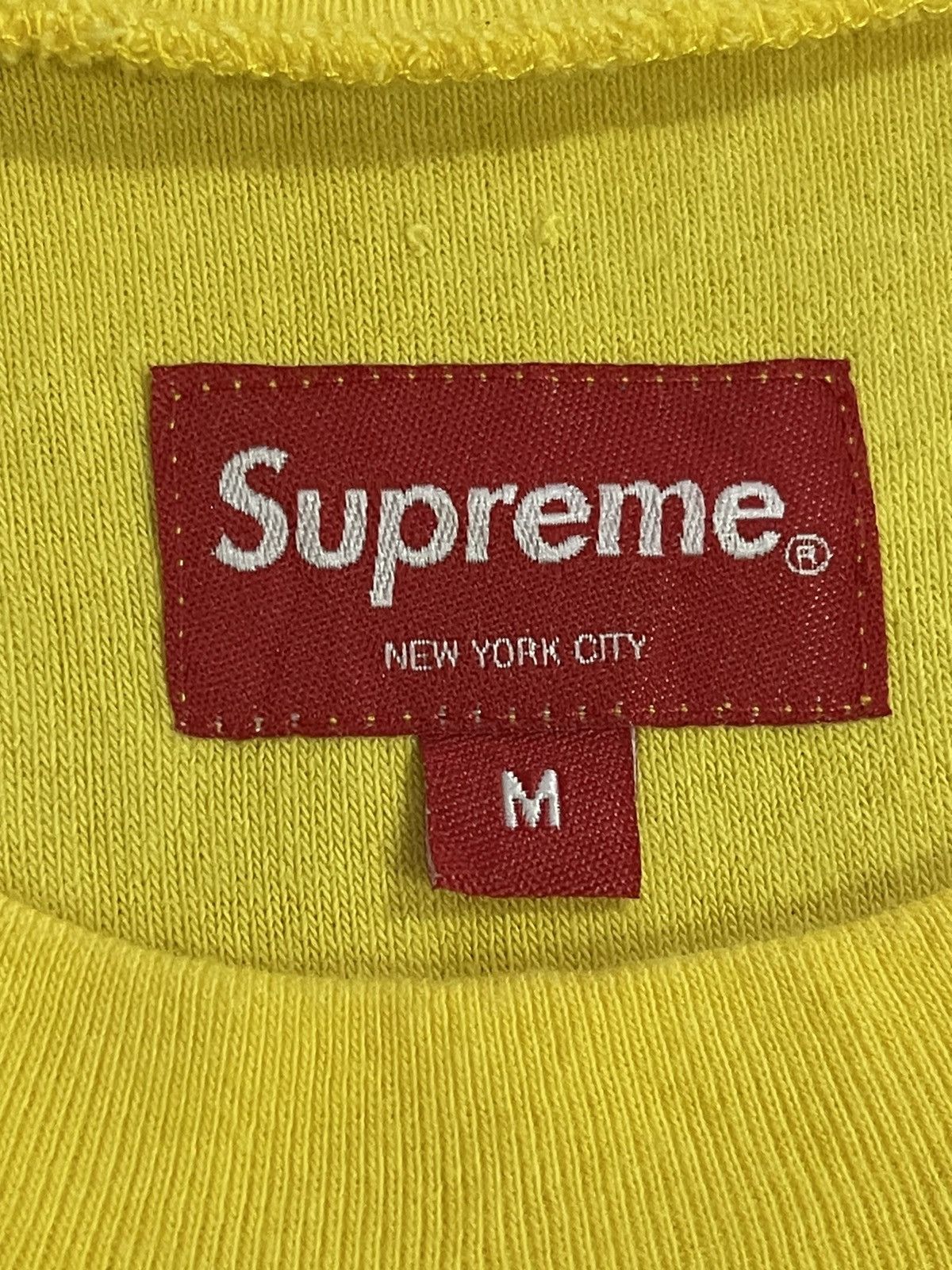 Supreme Supreme Chest Stripe Terry Top -Yellow Size US M / EU 48-50 / 2 - 11 Thumbnail