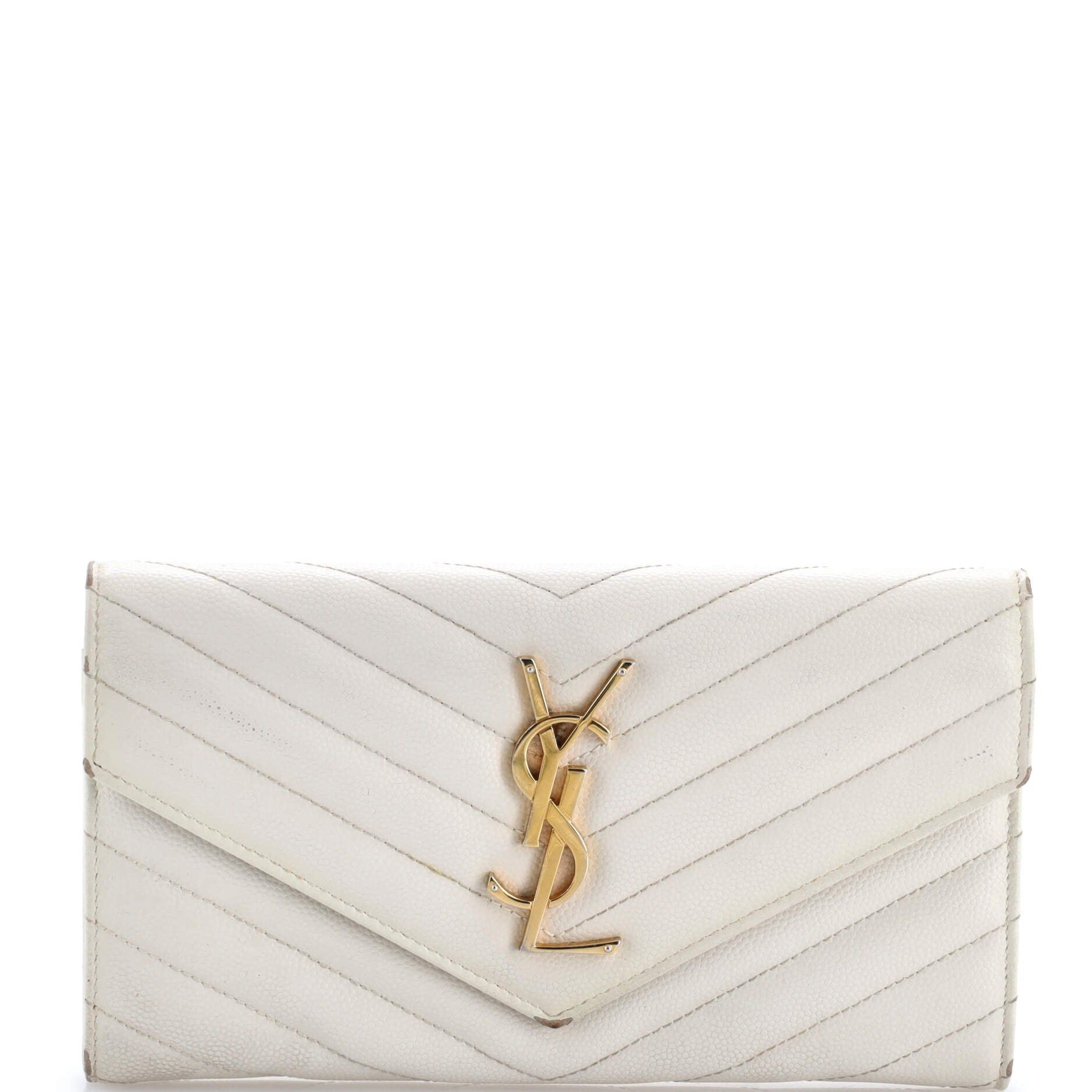 Saint Laurent Paris Classic Monogram Flap Wallet Size ONE SIZE - 1 Thumbnail