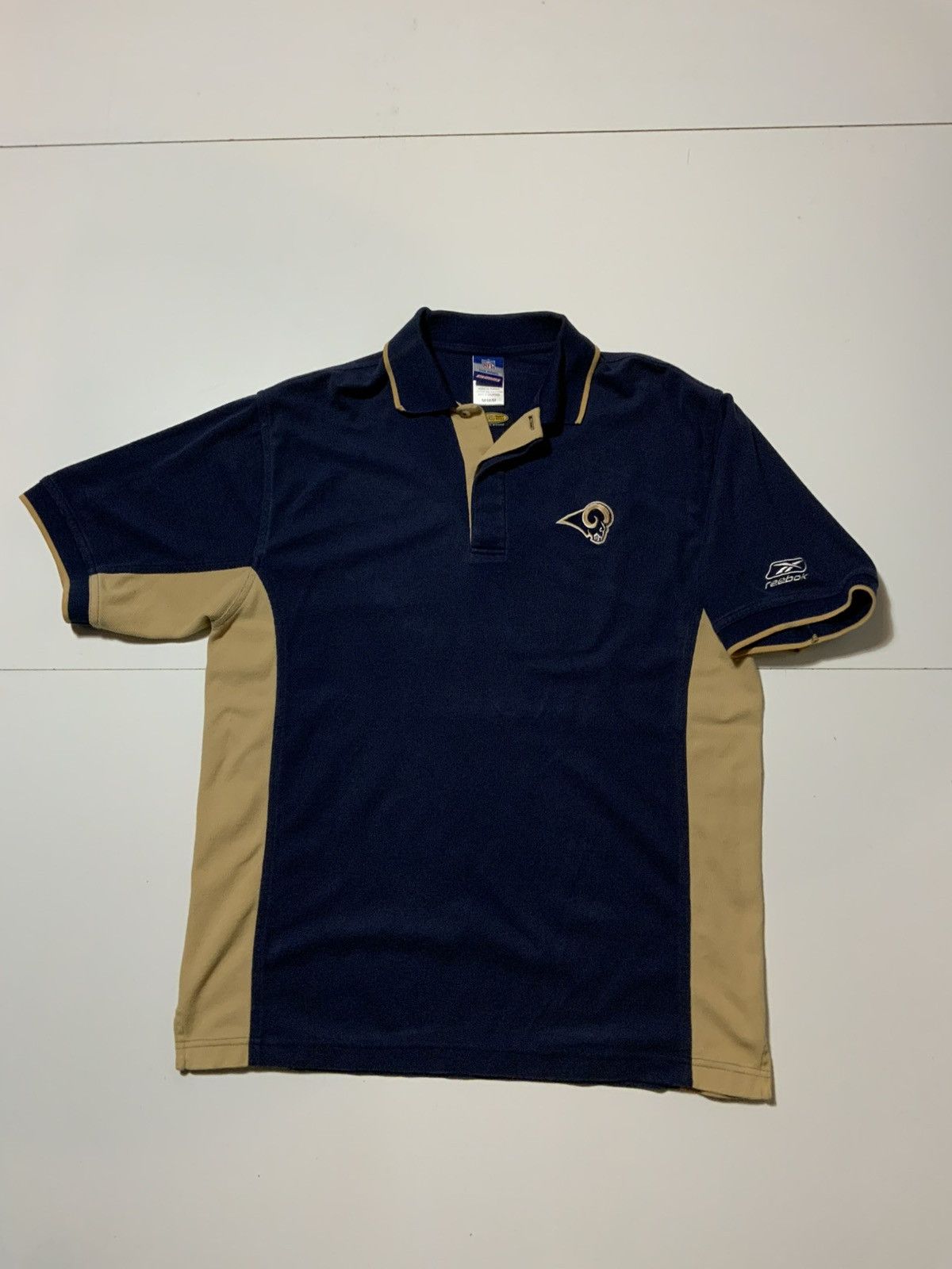 Reebok Vintage Reebok St Louis Rams NFL Football S/S Polo Shirt Size US M / EU 48-50 / 2 - 1 Thumbnail