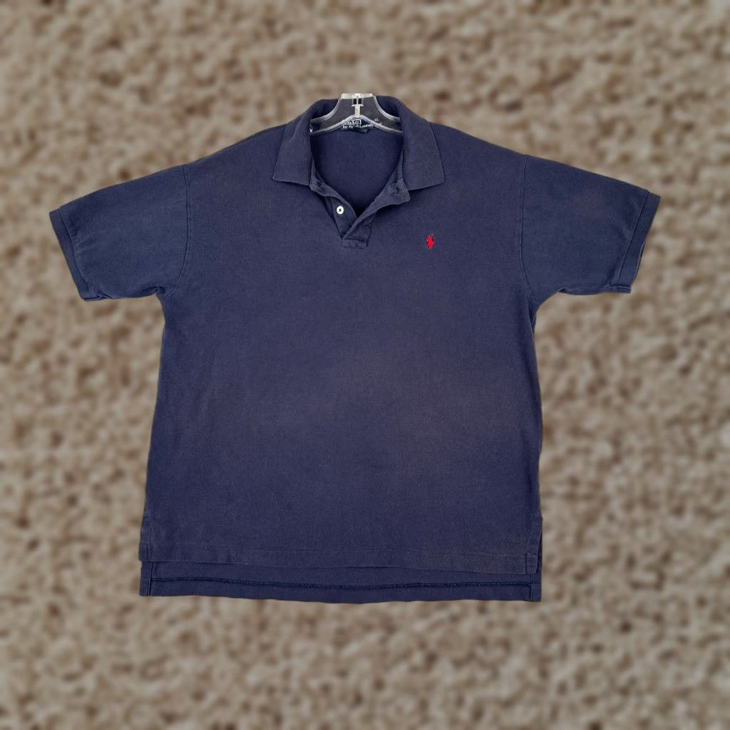 Ralph Lauren VINTAGE Ralph Lauren Polo Shirt 2XL Blue Short Sleeve 100% Cotton Golf 80s Mens Size US XXL / EU 58 / 5 - 1 Thumbnail