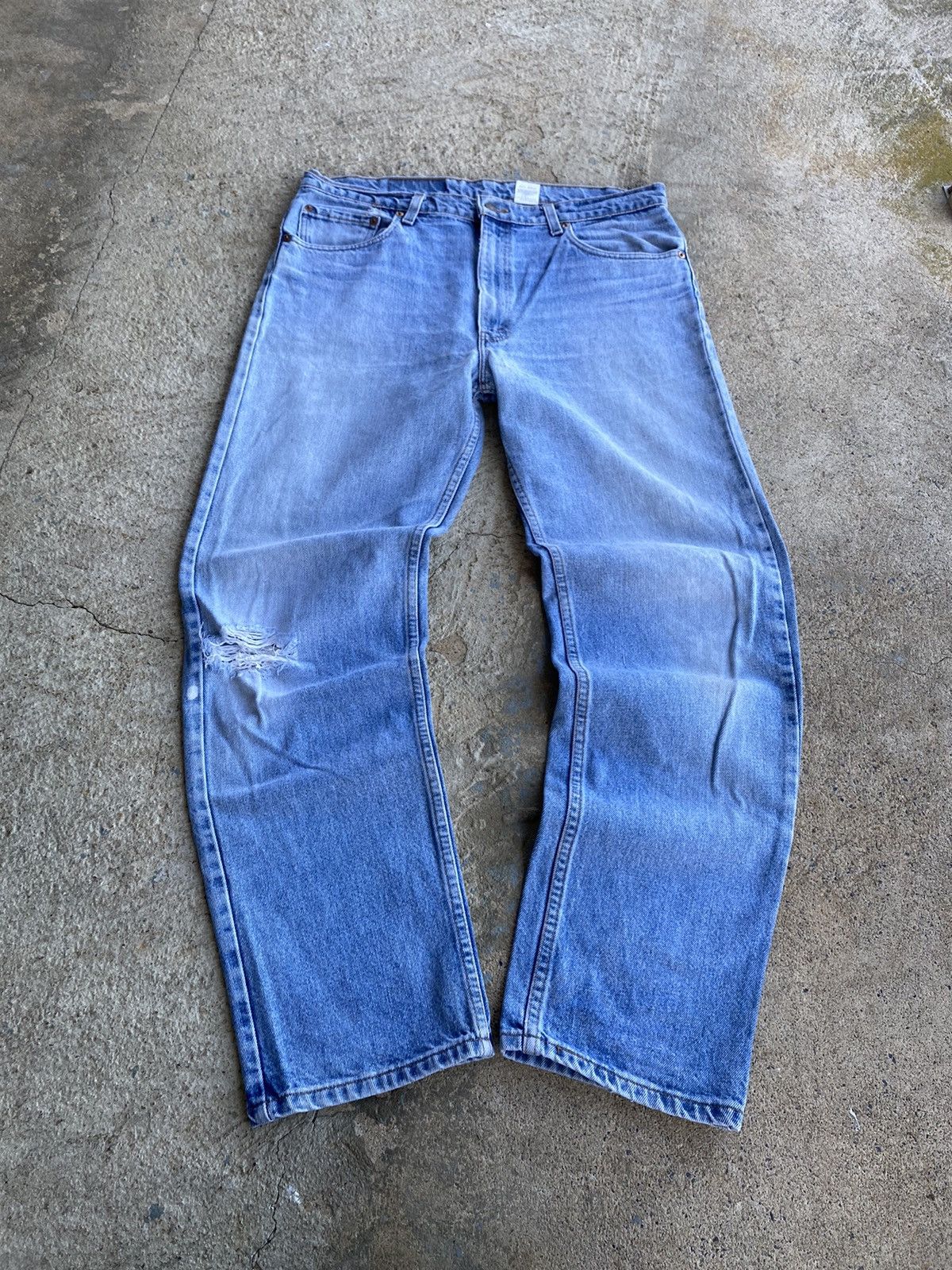 Vintage 90’s Levi's Jeans 505 Light Wash Distressed Denim