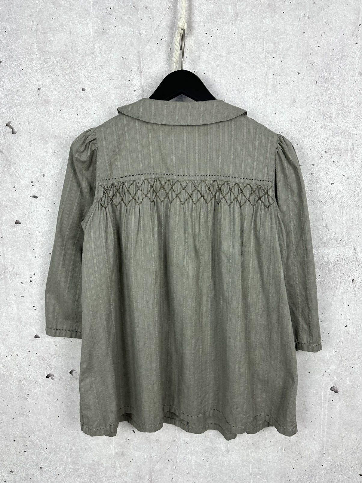 Designer Gudrun Sjoden Organic Cotton 1/4 Sleeve Blouse Size M / US 6-8 / IT 42-44 - 6 Thumbnail