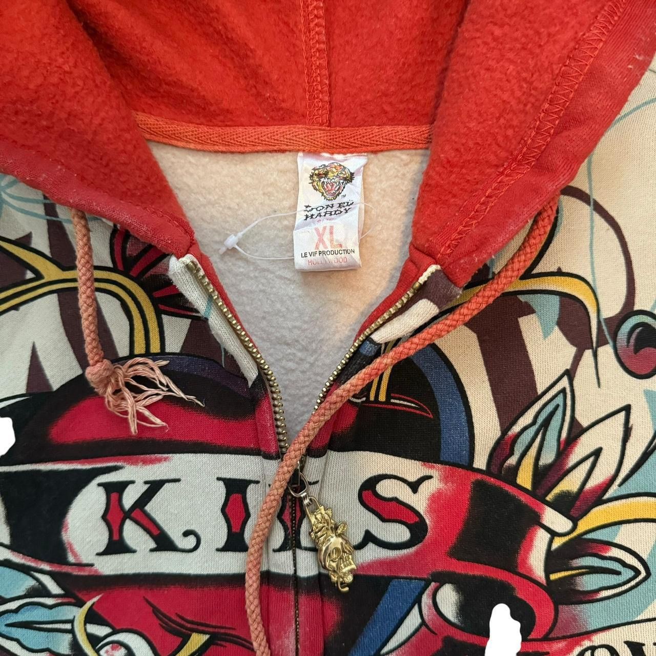 Christian Audigier × Ed Hardy Don Ed Hardy “Love Kills Slowly” Graphic Zip Up Jacket Size XL / US 12-14 / IT 48-50 - 3 Thumbnail