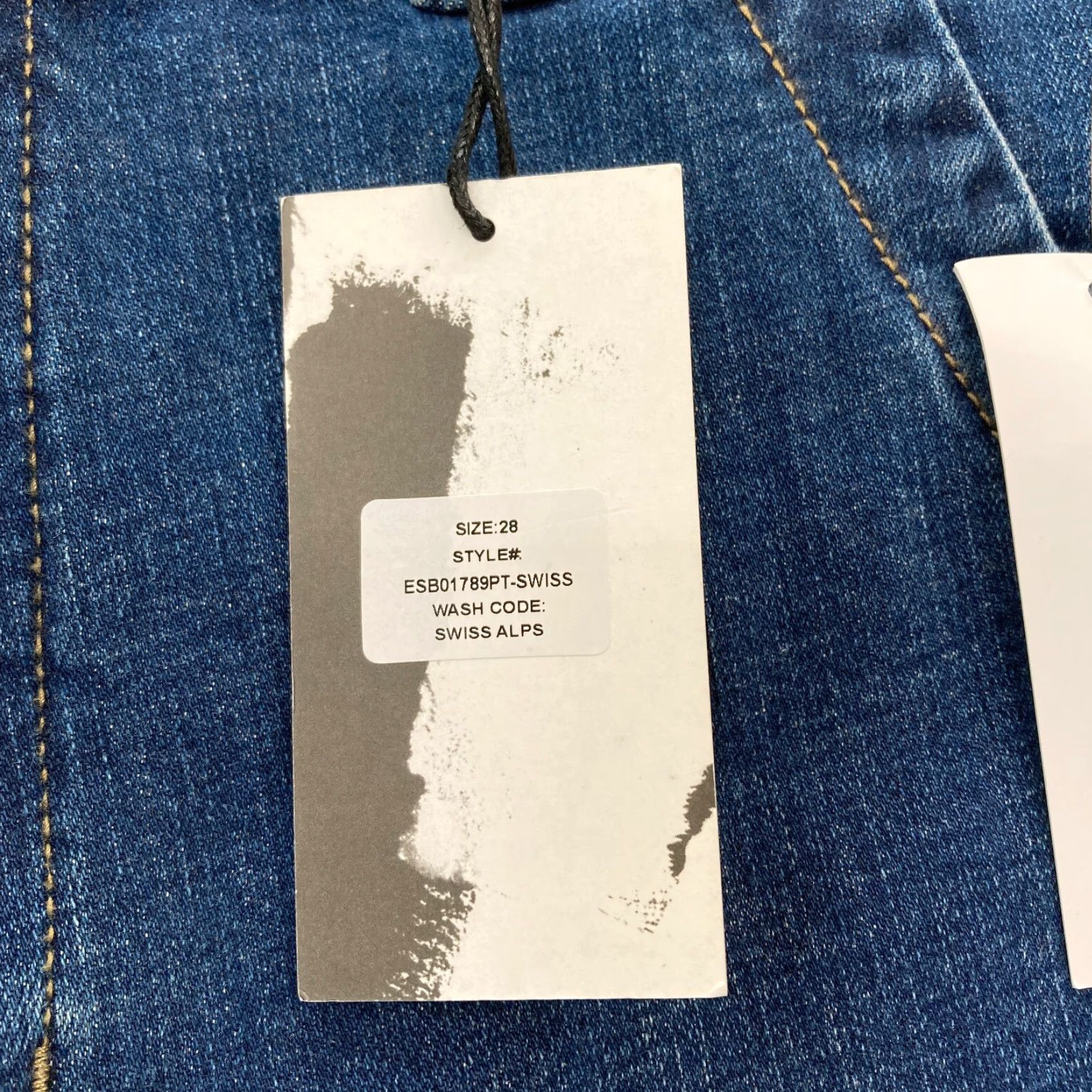 Vintage Studio Blue Jeans Women's 28 Tapered Denim Dark Blue Stretch NWT Regular 5-Pocket Cotton Spandex Jeans Girls Womens Size 28" / US 6 / IT 42 - 4 Thumbnail