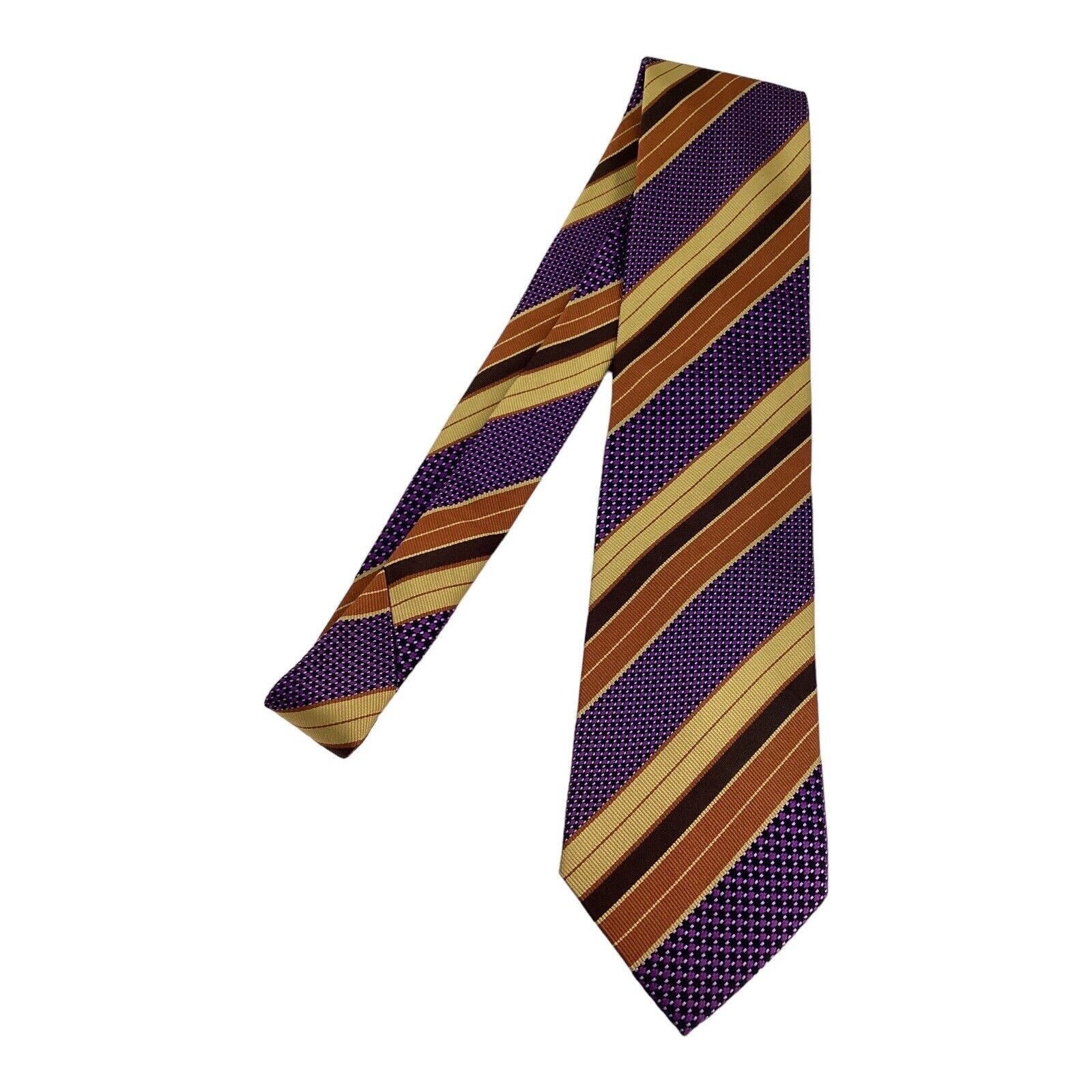 Ermenegildo Zegna ERMENEGILDO ZEGNA Multicolor Striped Luxury Silk Tie Italy W Size ONE SIZE - 5 Thumbnail