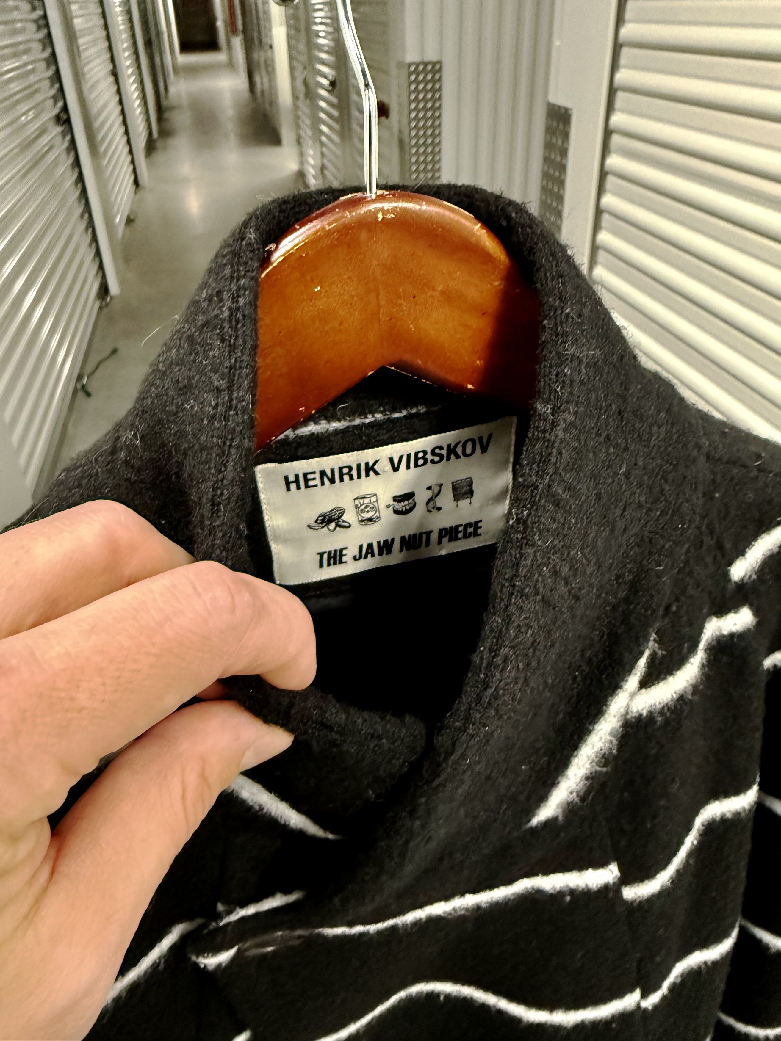 Henrik Vibskov Henrik Vibskov Striped Neoprene Coat sz M Size US M / EU 48-50 / 2 - 4 Thumbnail