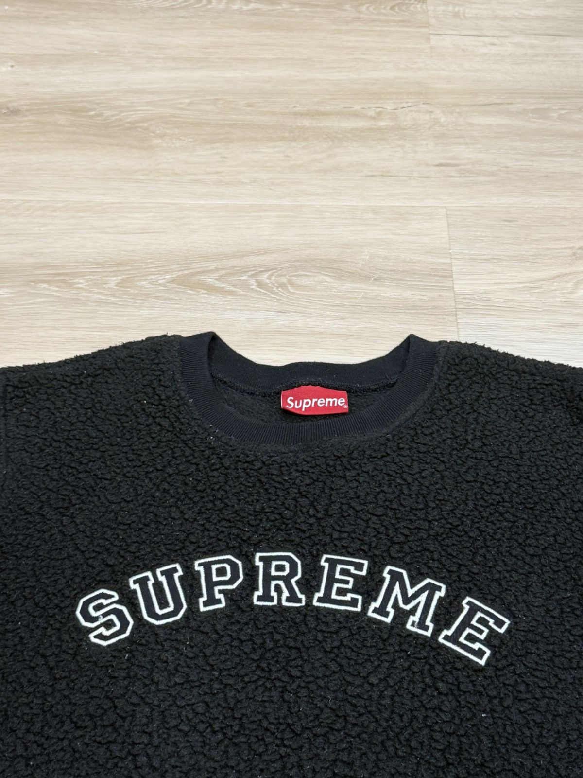 Supreme Supeme FW17 Polartec Deep Pile Crewneck Sweatshirt Size US M / EU 48-50 / 2 - 2 Thumbnail