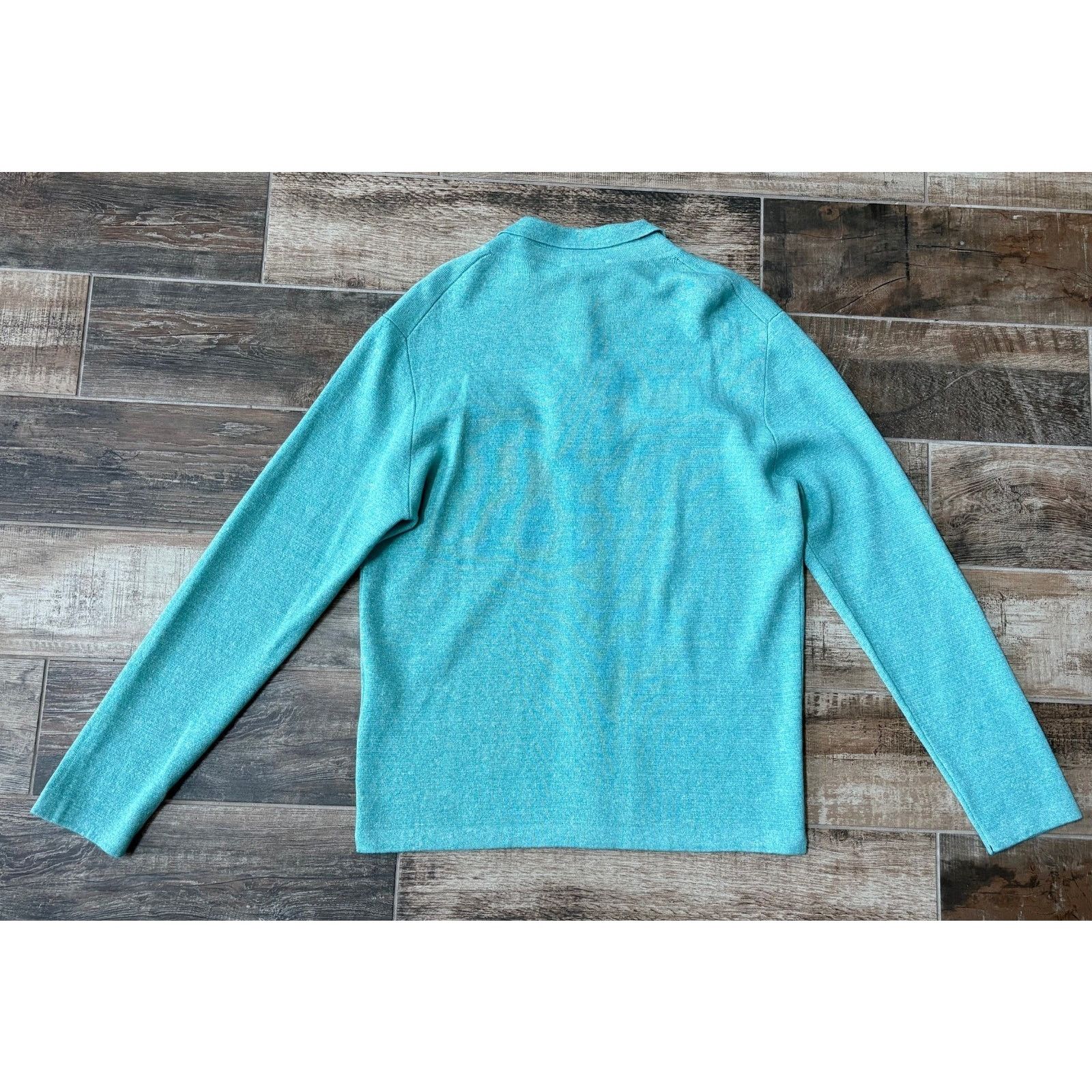 Other $1895 NWT Fioroni Cashmere Shirt Jacket Teal Overshirt 50(M) Size US M / EU 48-50 / 2 - 8 Thumbnail