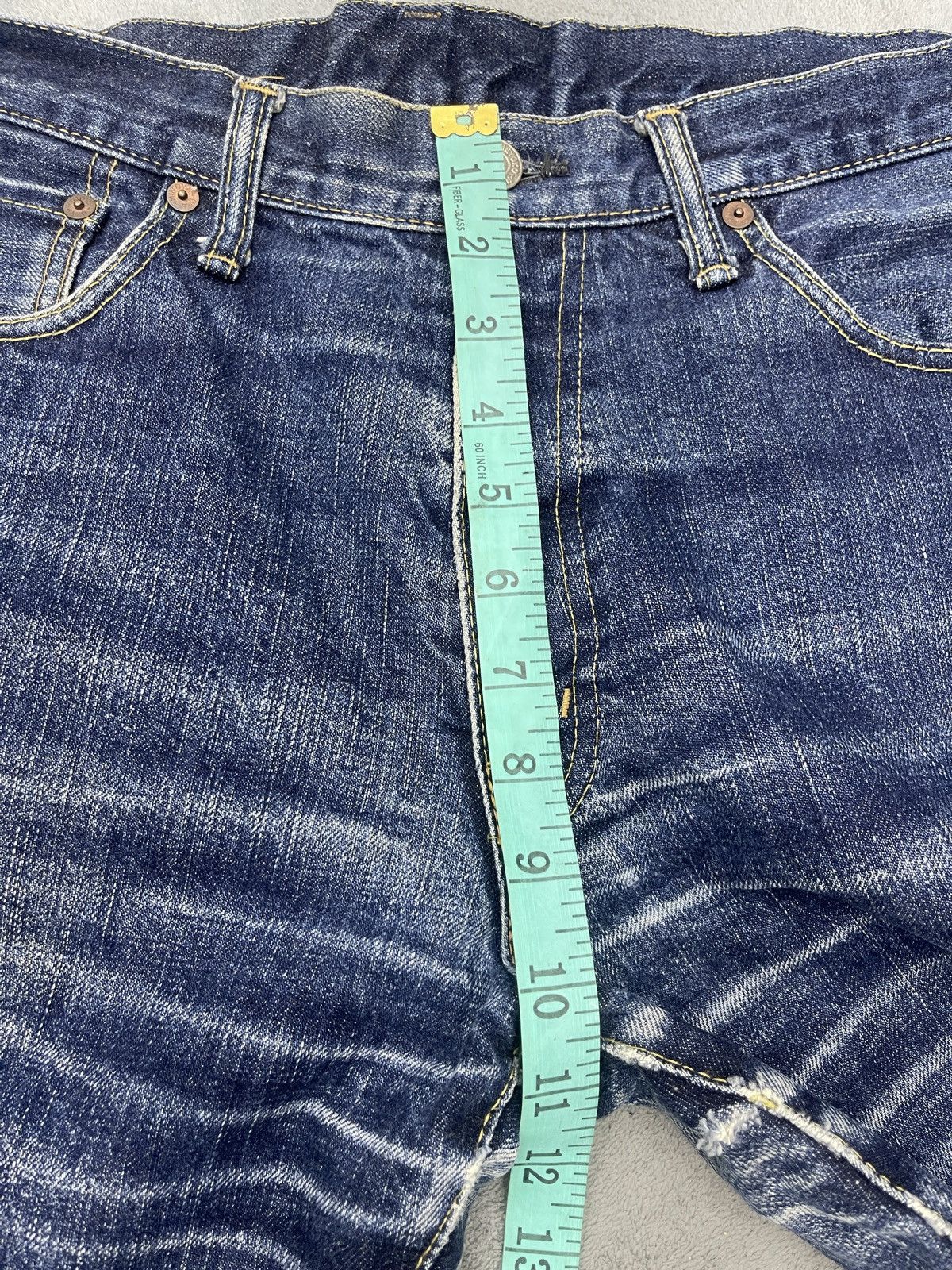 Burgus Plus × Japanese Brand ARCHIVE🔥BURGUS PLUS HINOYA DISTRESS DENIM Size US 34 / EU 50 - 10 Thumbnail