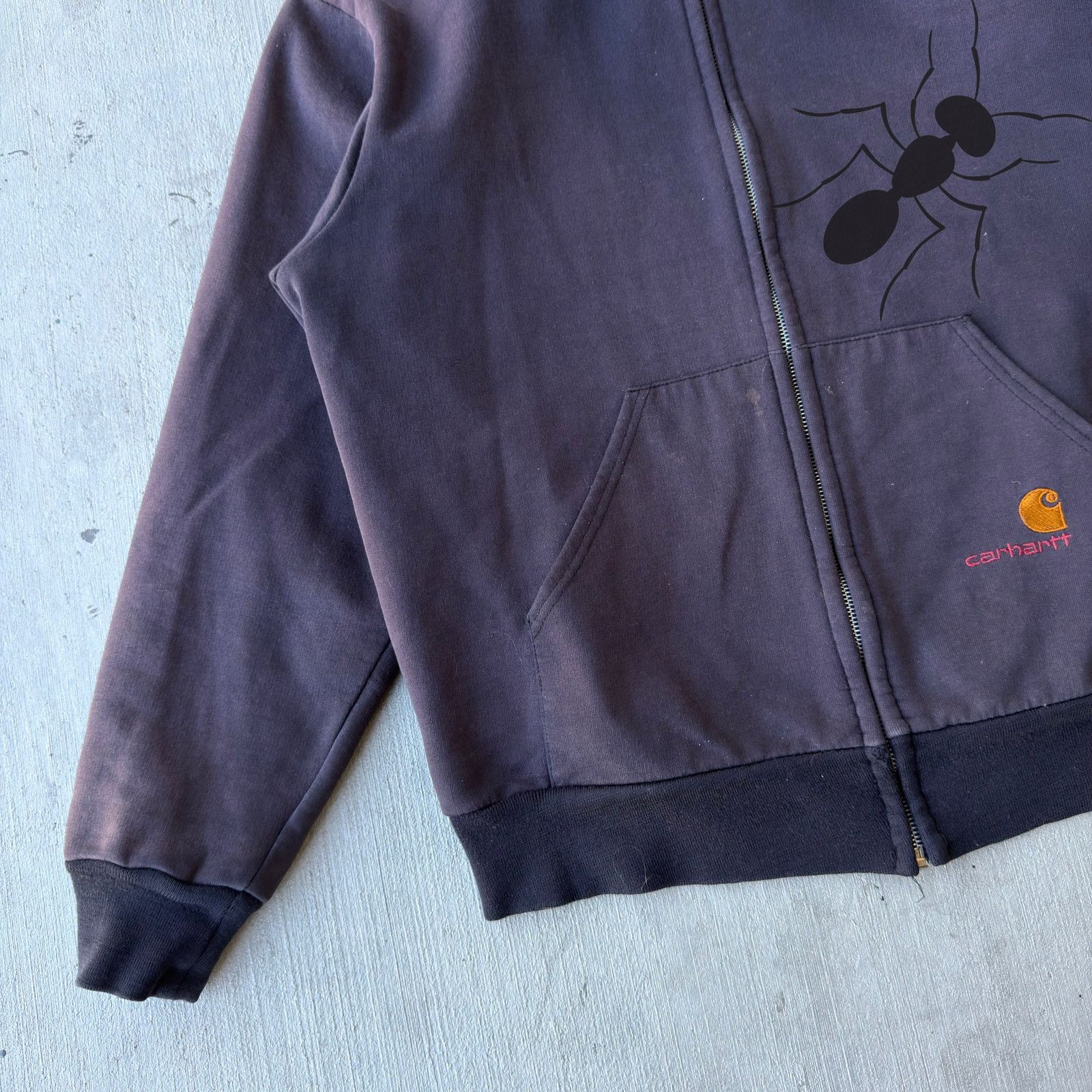 Carhartt × Vintage Carhartt black zip up hoodie work wear jacket Size US M / EU 48-50 / 2 - 3 Thumbnail