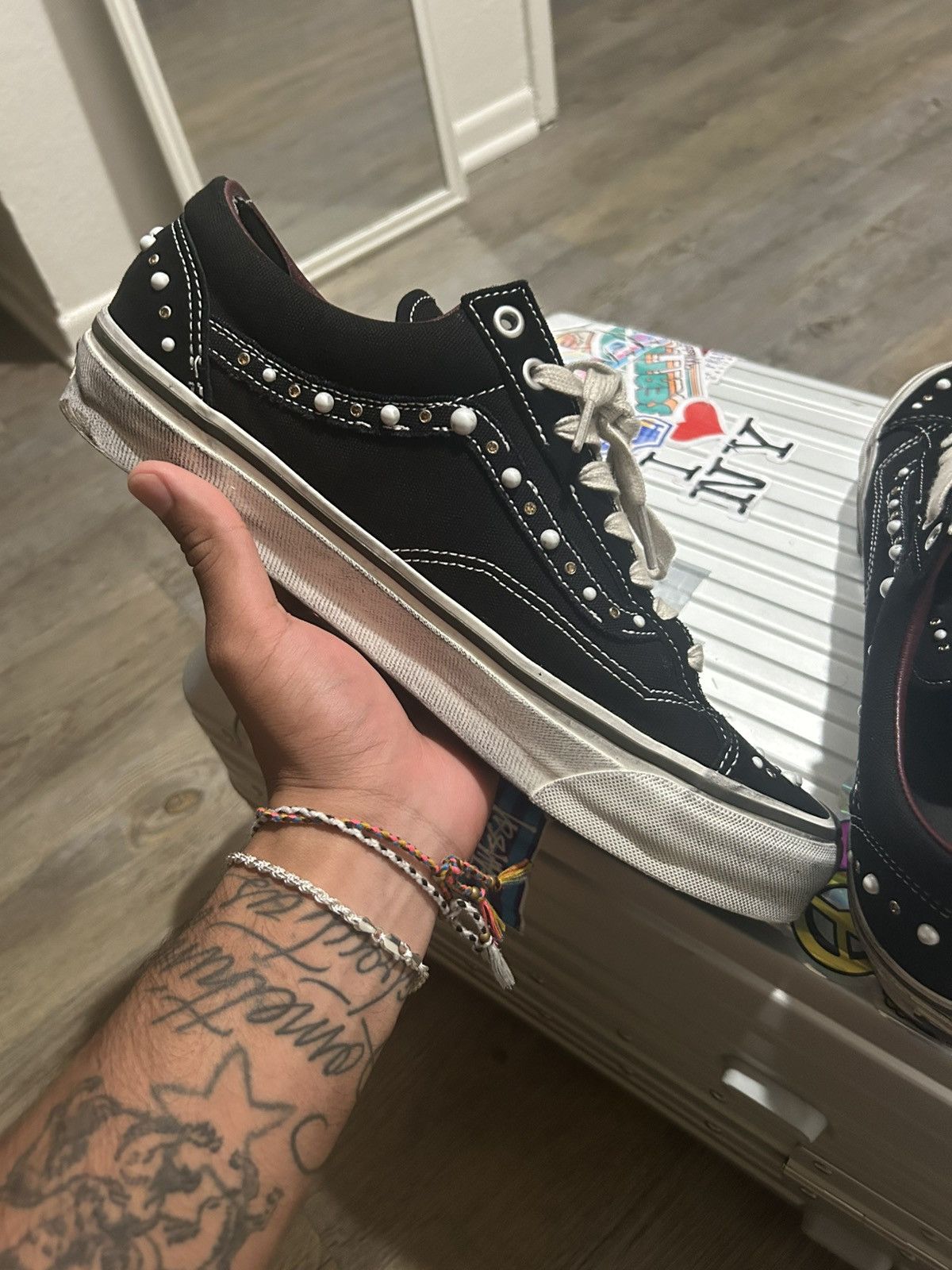 Satoshi Nakamoto × Vans Vans OTW Old Skool 36 Pearlized Black Size US 12 / EU 45 - 3 Thumbnail