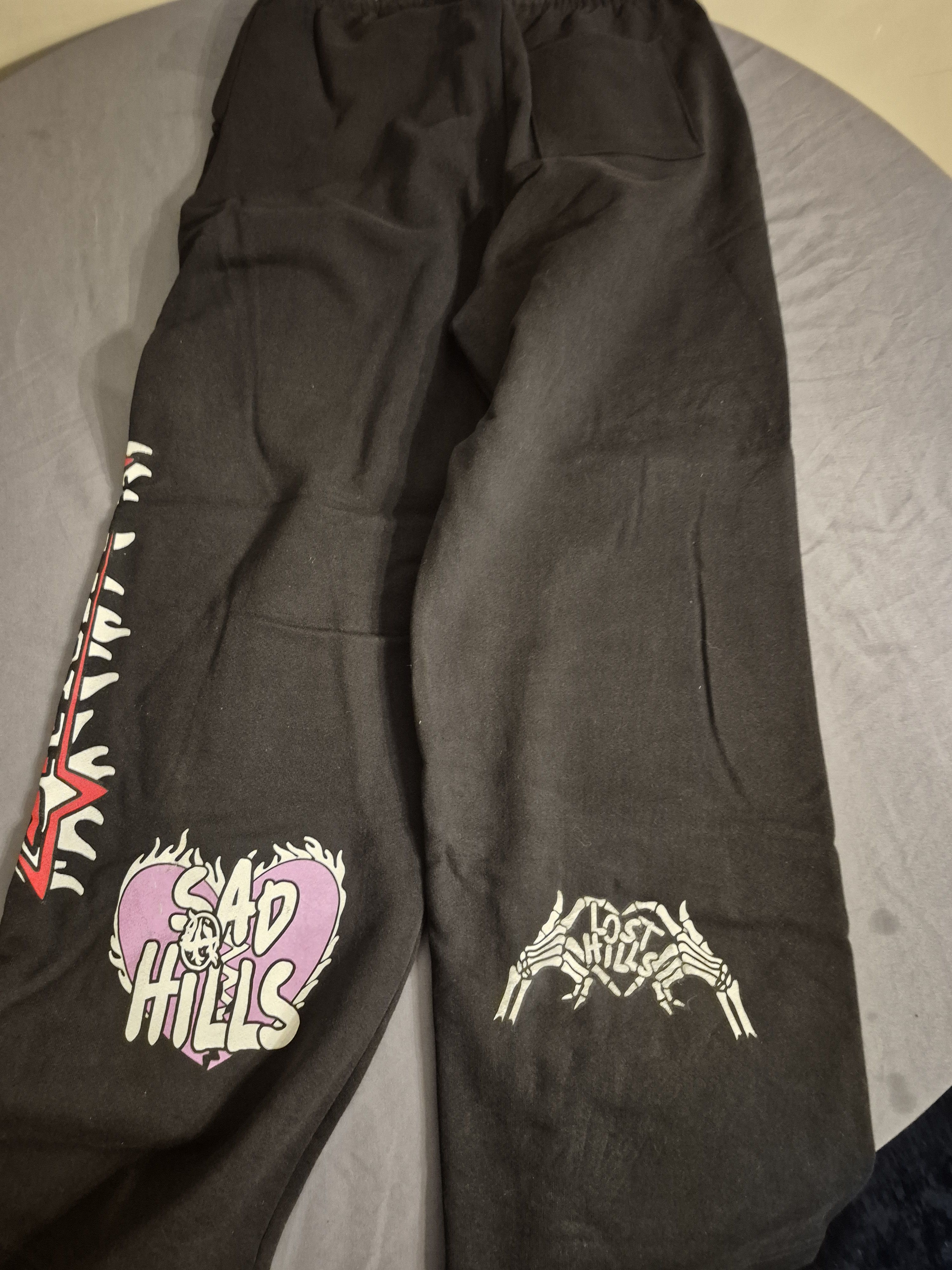 Lost hills × Sad Boys Lost Hills x Sad Boys Collab Black Sweatpants Size 2XL XXL Size US 42 / EU 58 - 2 Thumbnail