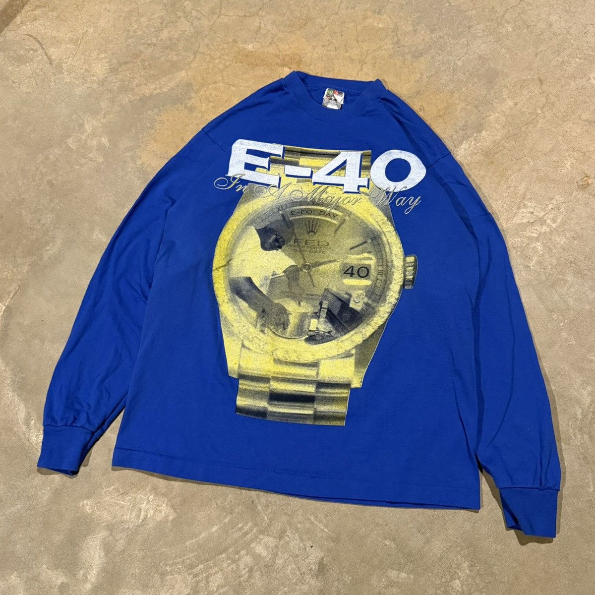 Vintage Vtg 1995 E-40 In A Major Way Rap Album Promo Tee Hip Hop Size US L / EU 52-54 / 3 - 2 Thumbnail