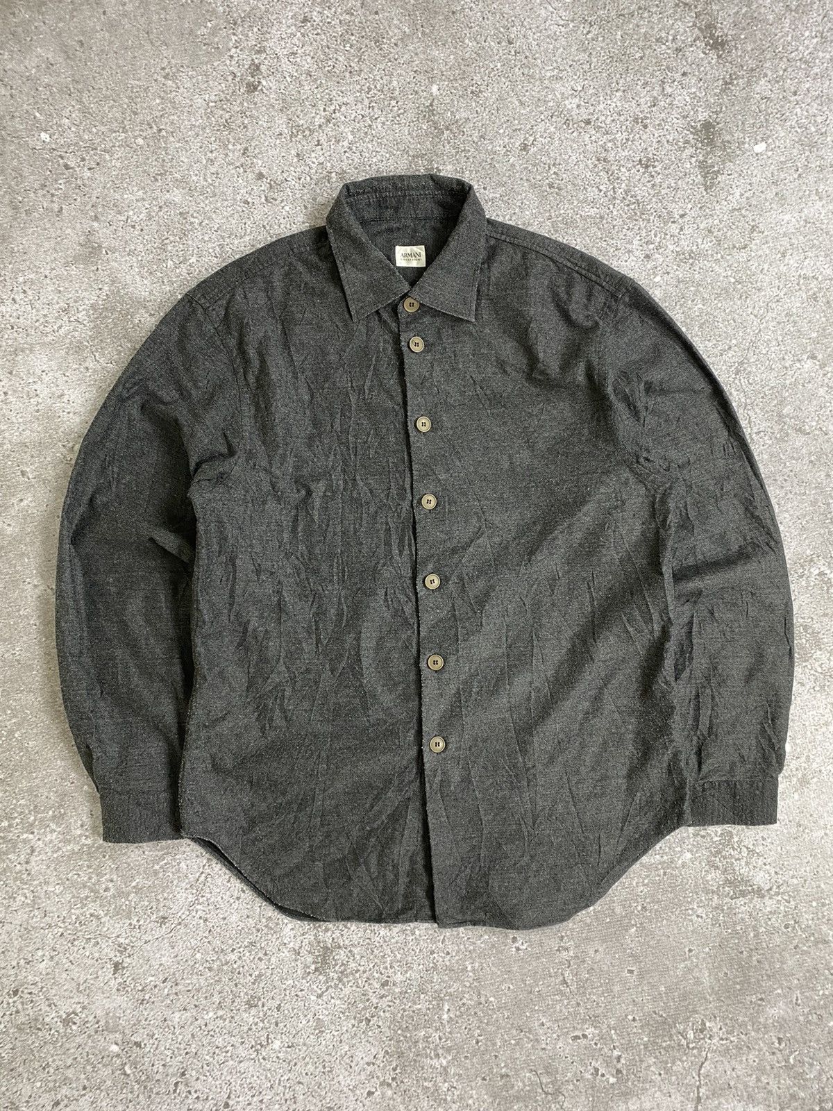 Armani Collezioni Armani collezioni dark grey button shirt Size US L / EU 52-54 / 3 - 1 Thumbnail