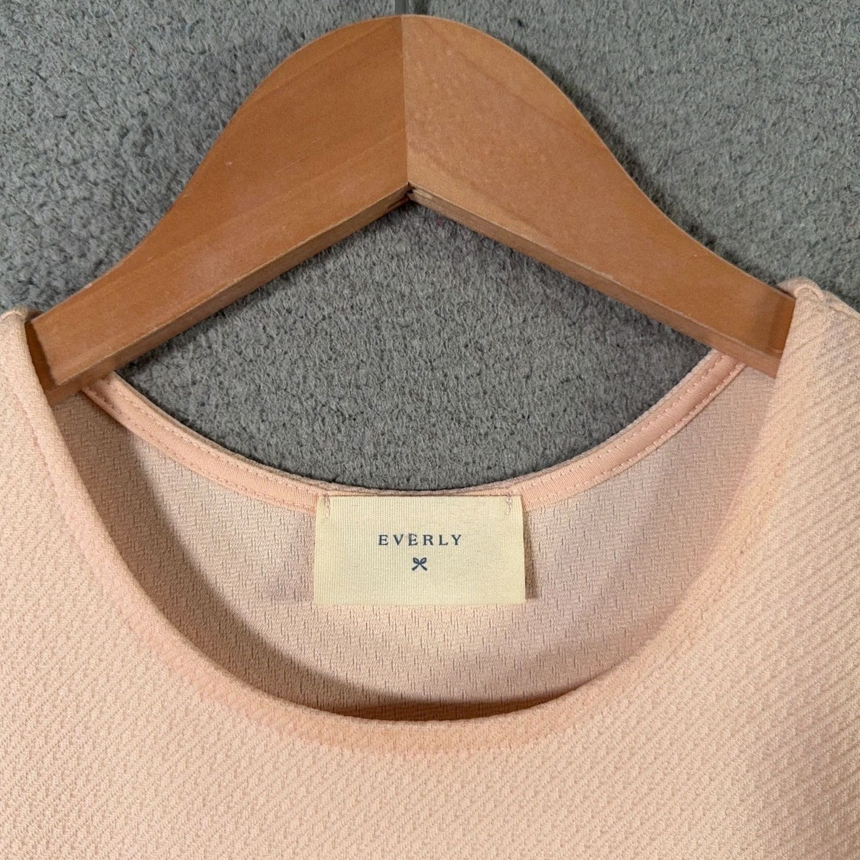 Anthropologie Everly Dress Medium Slim Peach Textured Knit Sleeveless Fit Flare A-Line Designer Womens Vesitled Size M / US 6-8 / IT 42-44 - 3 Thumbnail