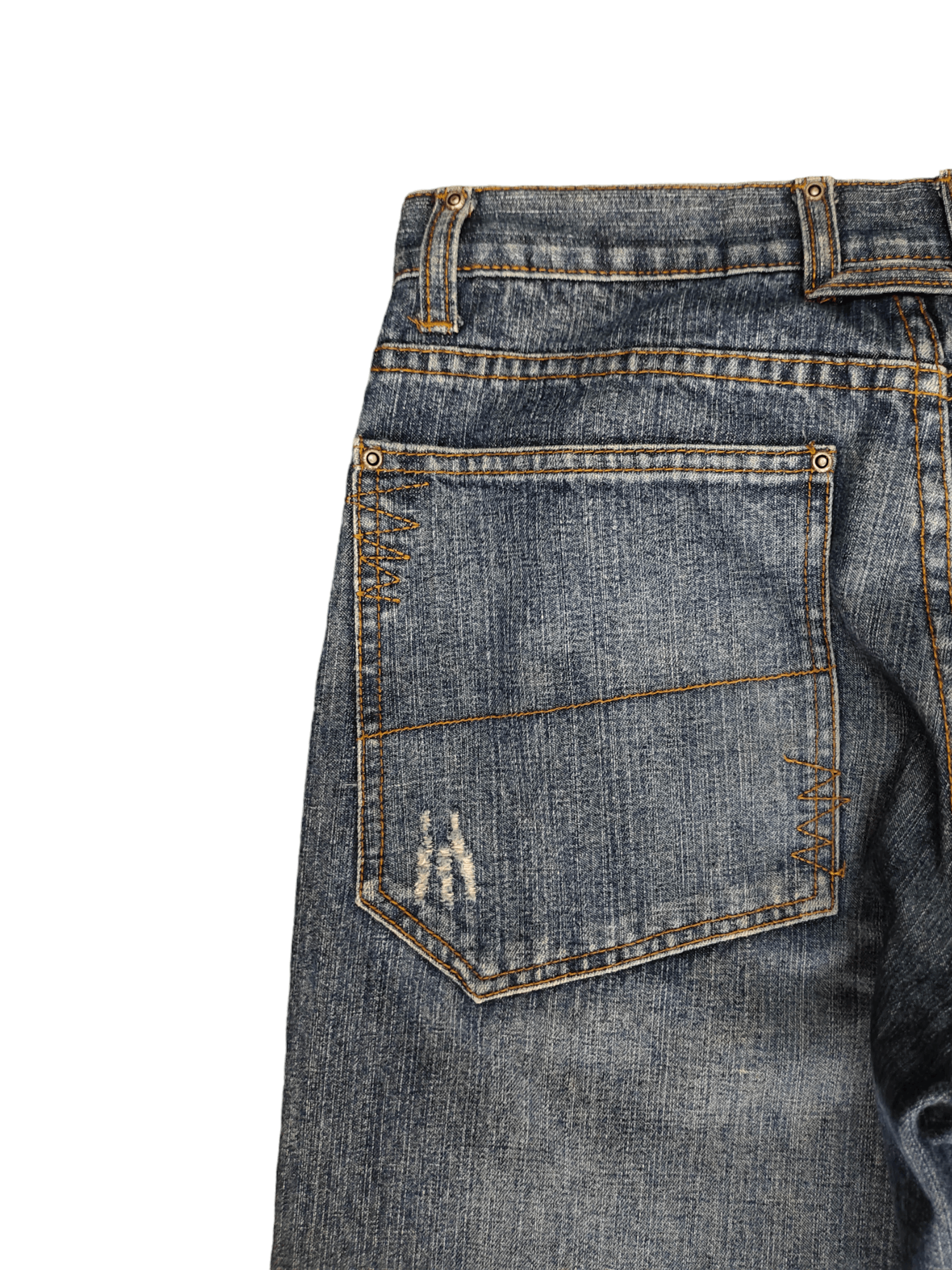 Japanese Brand Planet 8 Denim Y2k Jnco Streetwear Wide Leg Jeans Size US 28 / EU 44 - 5 Thumbnail