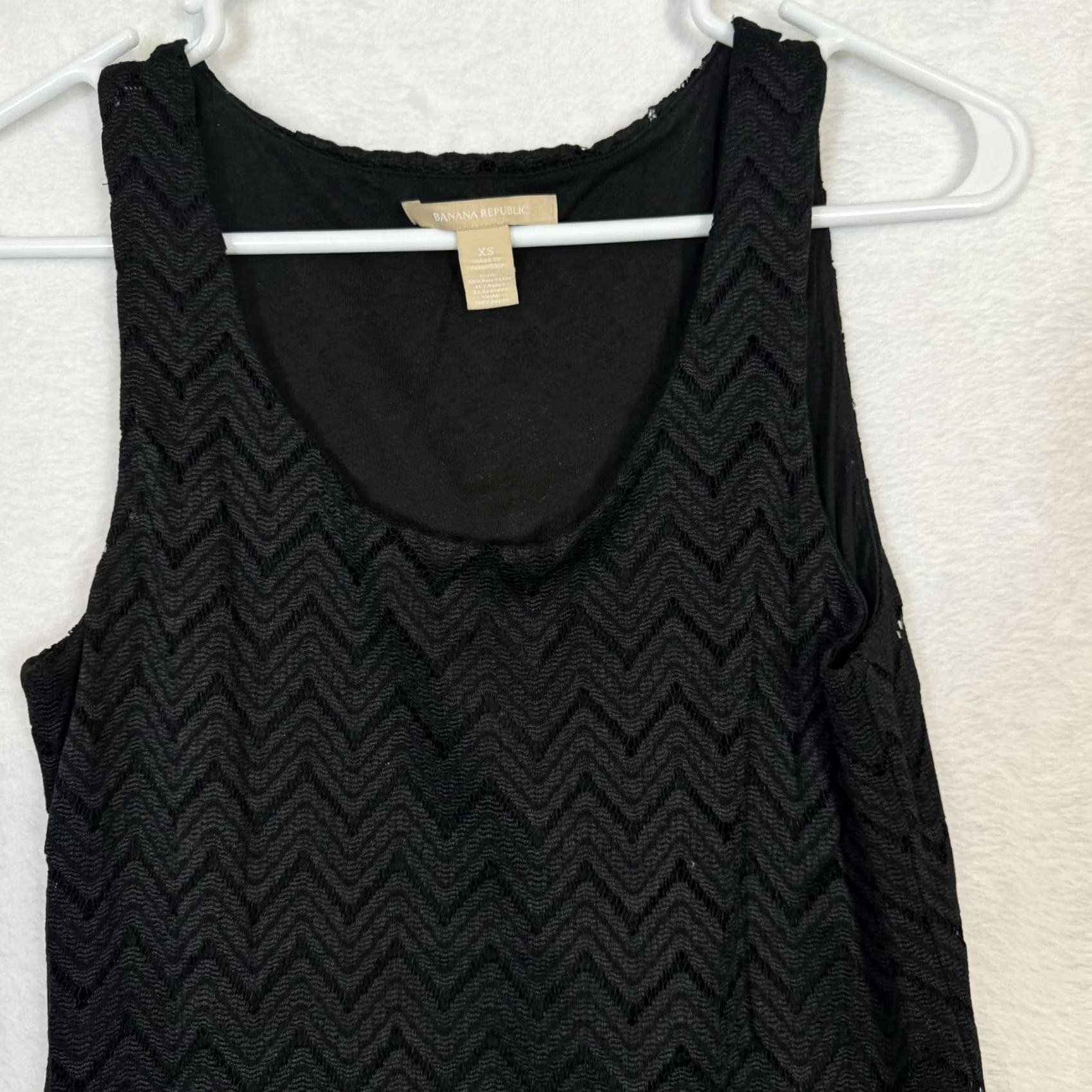 Banana Republic VINTAGE Banana Republic Black Geometric Sleeveless Mini Dress XS - Excellent W 209 Size XS / US 0-2 / IT 36-38 - 4 Thumbnail