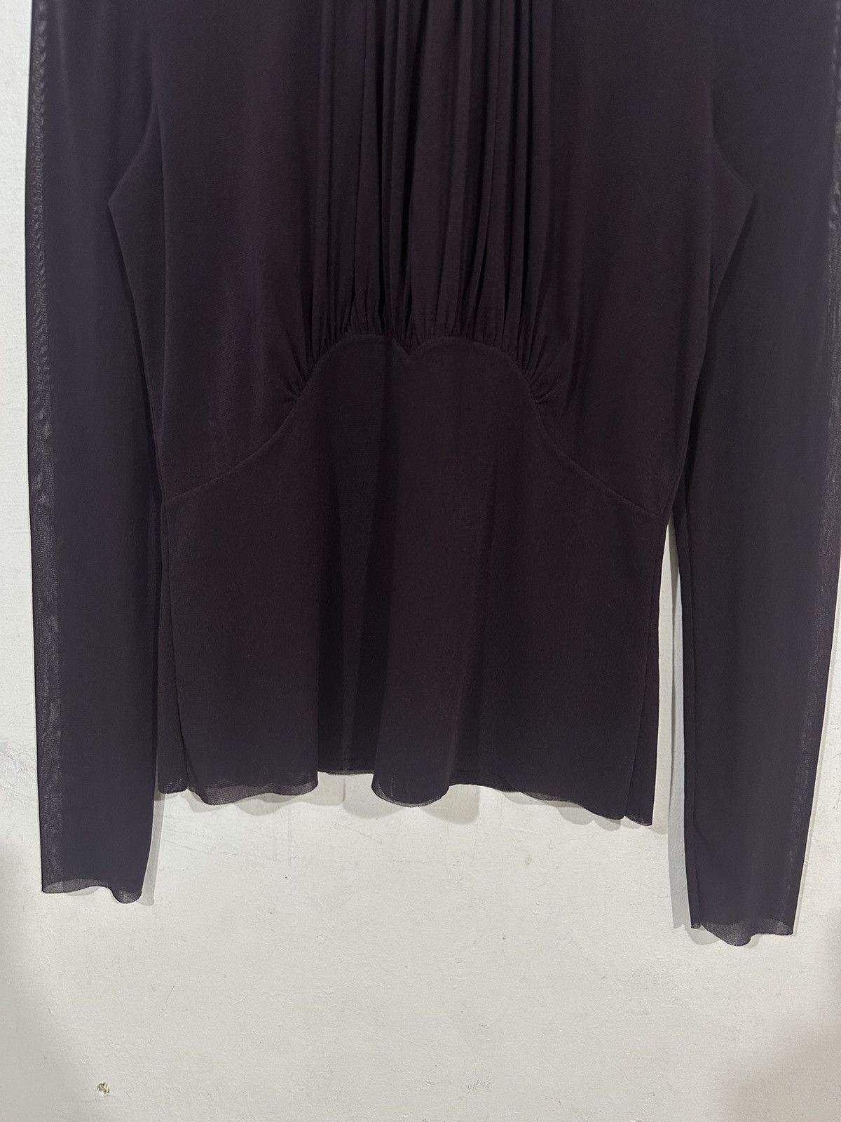 Vivienne Tam Vivienne Tam - Mesh Long Sleeve - Fold Chest Size ONE SIZE - 6 Thumbnail