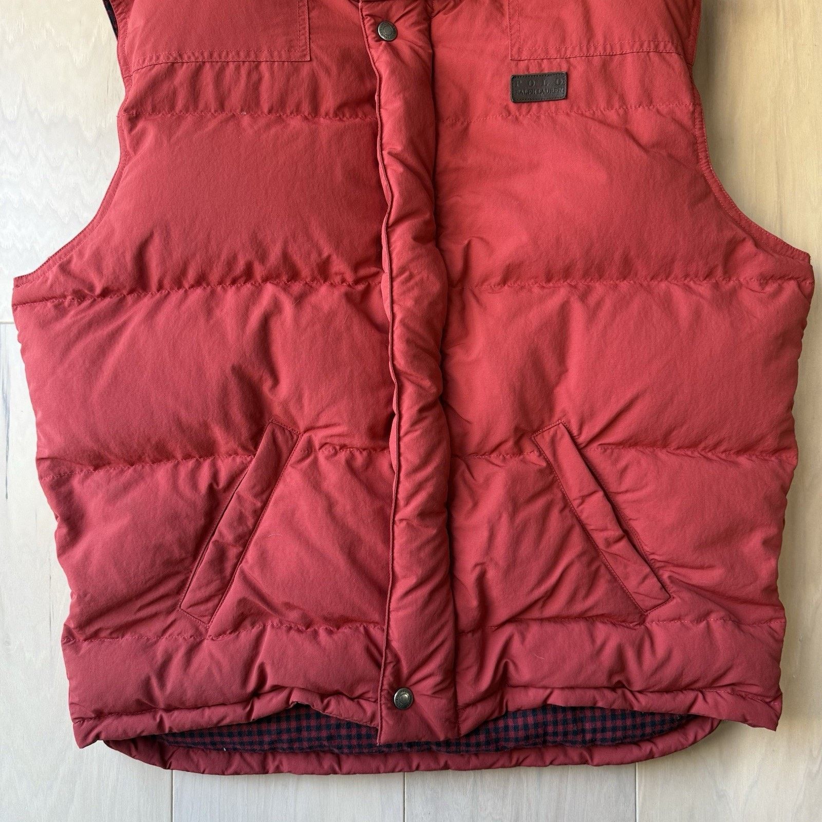 Polo Ralph Lauren Vintage Polo Ralph Lauren Down Vest M Red Full Zip Puffer Size US M / EU 48-50 / 2 - 4 Thumbnail