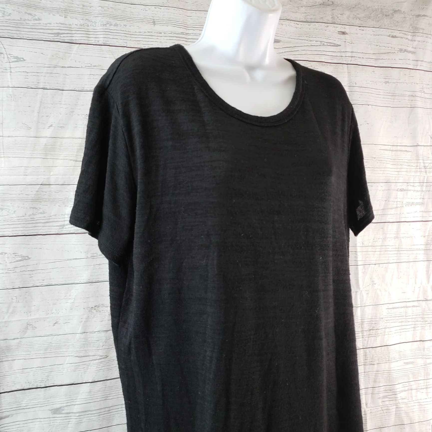 Vintage VINTAGE Wilfred Free Womens Knit Top Shirt Womens Large Black Short Sleeve Size L / US 10 / IT 46 - 2 Thumbnail