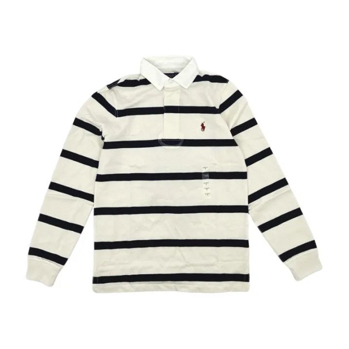 Polo Ralph Lauren Polo Ralph Lauren Striped Long-Sleeve Polo Size US S / EU 44-46 / 1 - 1 Thumbnail