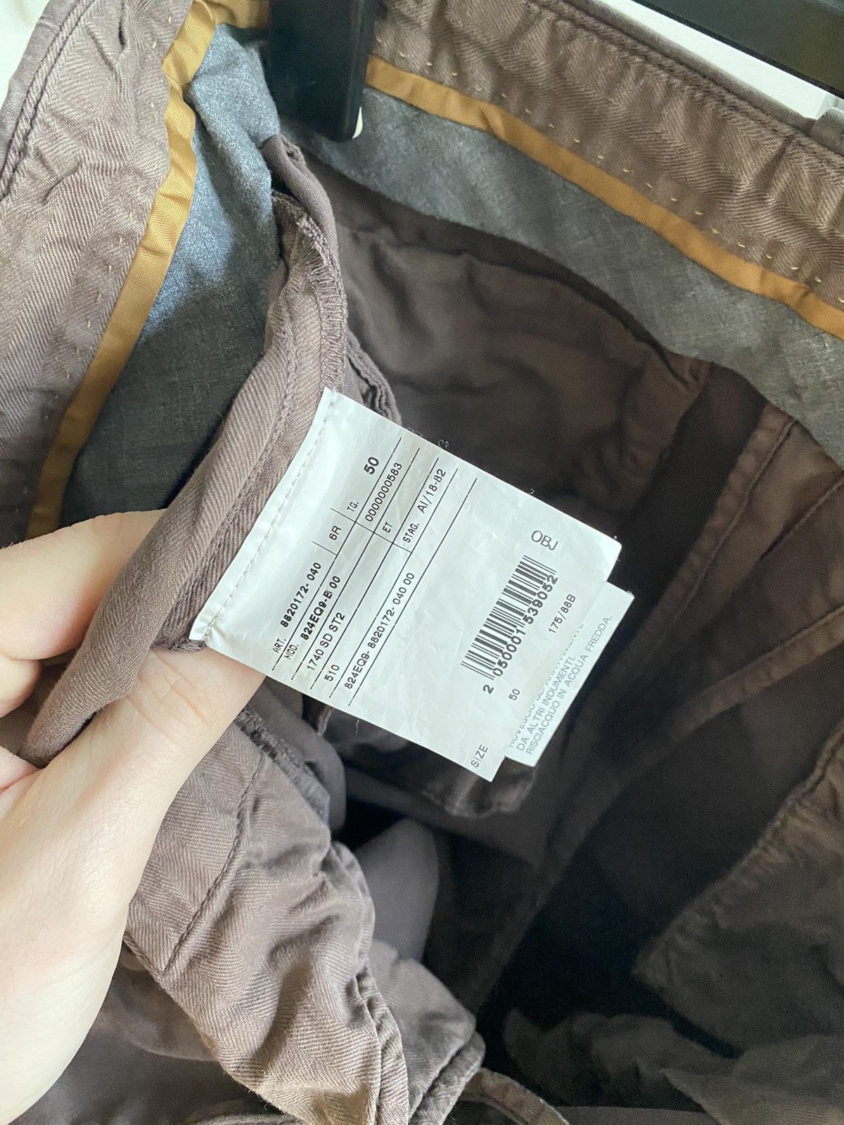 Corneliani Corneliani Pants Nude Burgundy size 50 Size US 32 / EU 48 - 16 Thumbnail