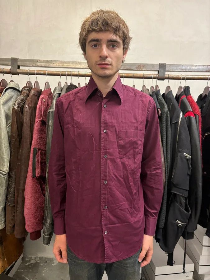 Dolce & Gabbana 2000s Dolce & Gabbana Burgundy Buttoned Up Shirt Size US S / EU 44-46 / 1 - 2 Thumbnail