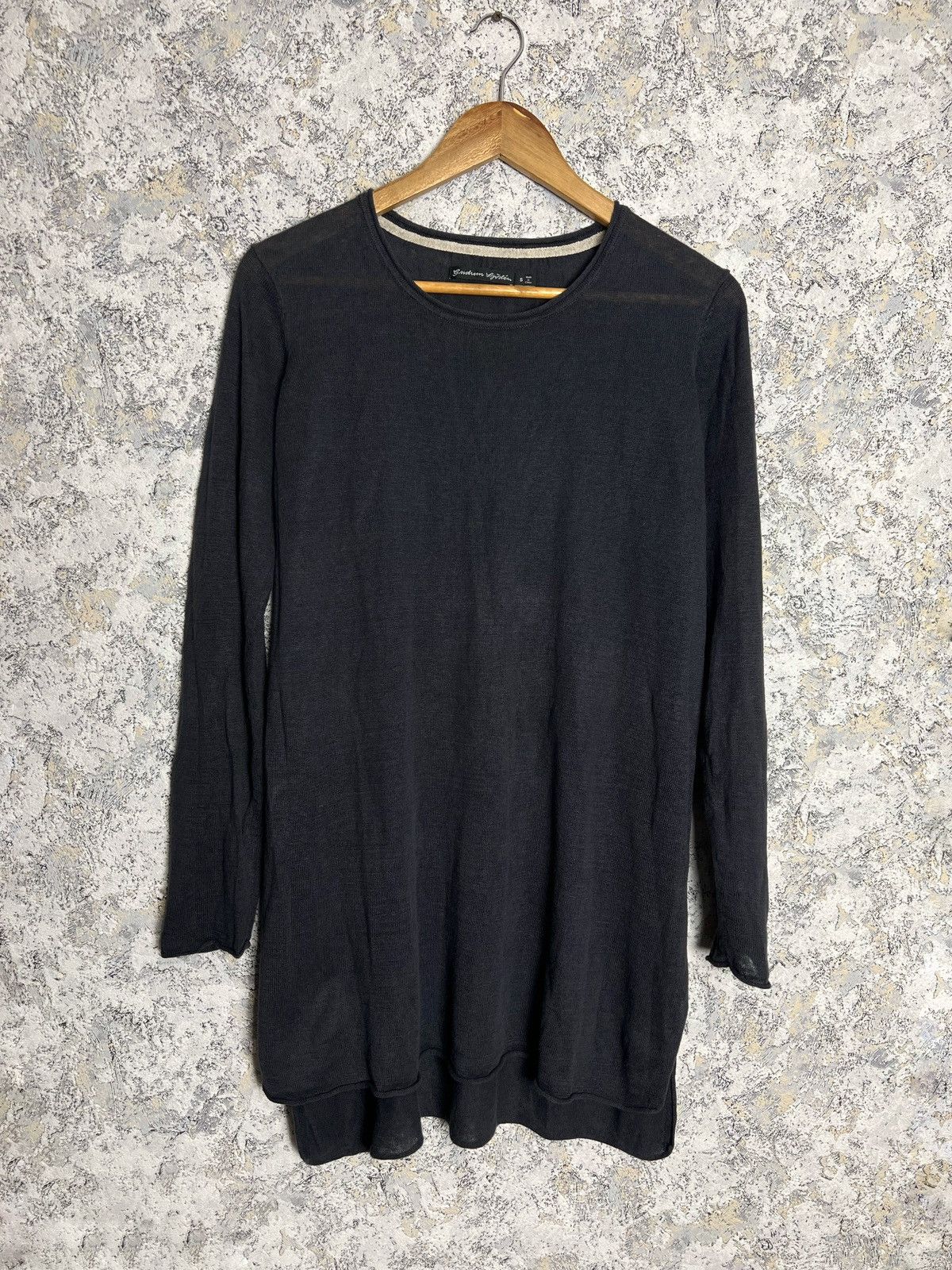 Designer × Vintage Gudrun Sjoden Long Sleeve Knitted Dress Linen Size S Sjöden Size S / US 4 / IT 40 - 1 Thumbnail