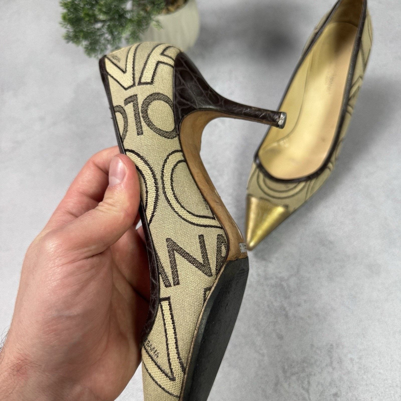 Dolce & Gabbana Dolce Gabbana Womrn Monogram Hells Pumps Size 38.5 US 8.5 Size US 8.5 / IT 38.5 - 5 Thumbnail