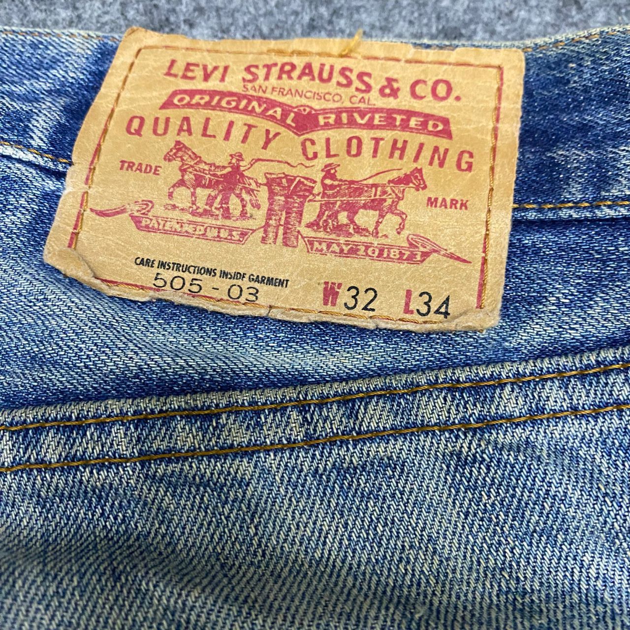 Levi's Vintage Levis 505 Distressed Denim Jeans Size US 33 - 15 Thumbnail