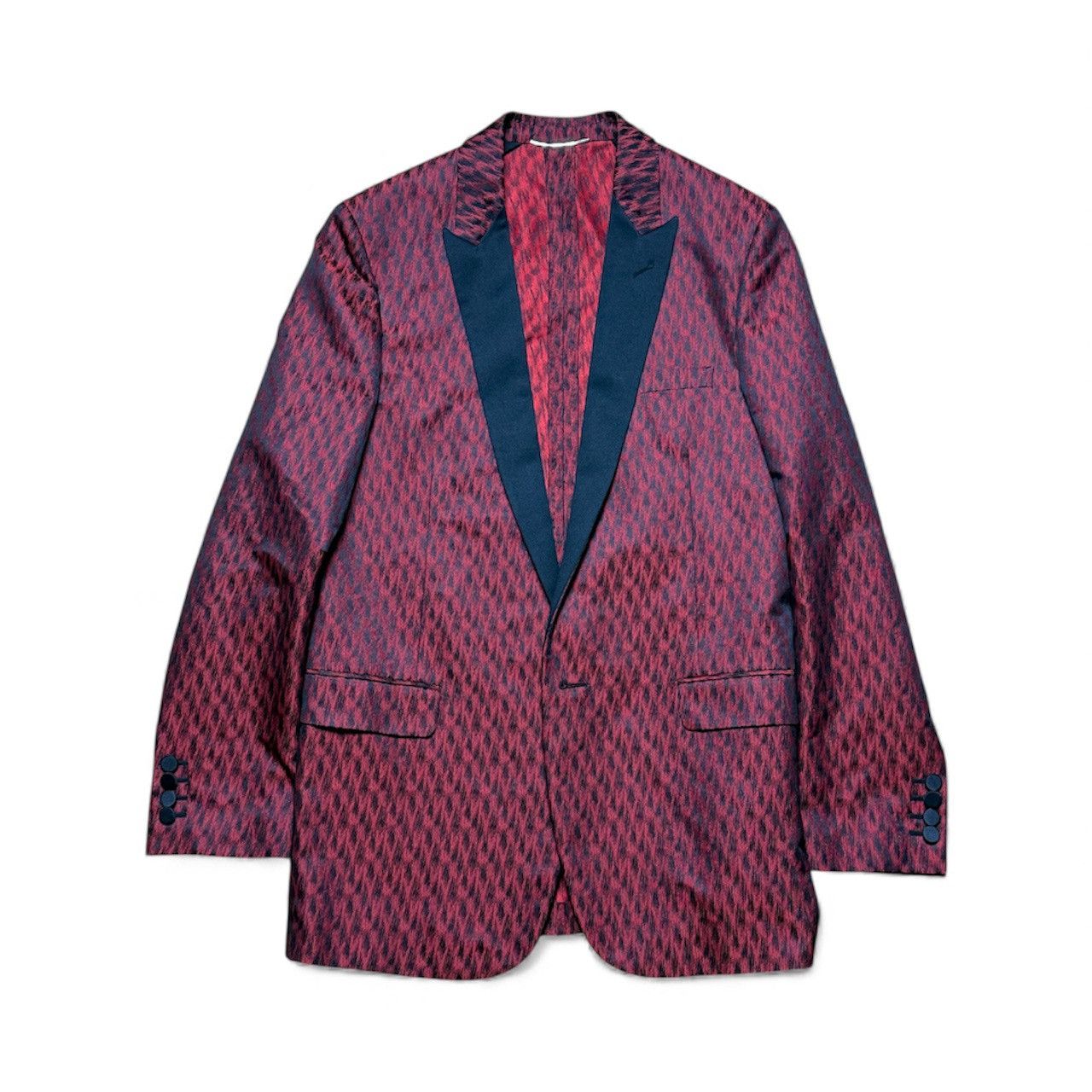 Saint Laurent Paris F/W13 Runway Red Babycat Blazer Sample by Hedi Slimane Size US M / EU 48-50 / 2 - 1 Thumbnail