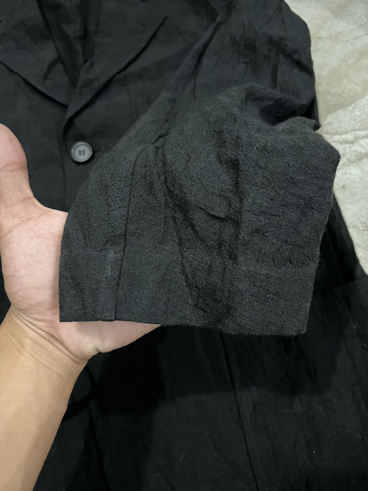 Issey Miyake × Vintage SS04 Issey Miyake Men Linen Blazer Jacket Size 36S - 4 Thumbnail