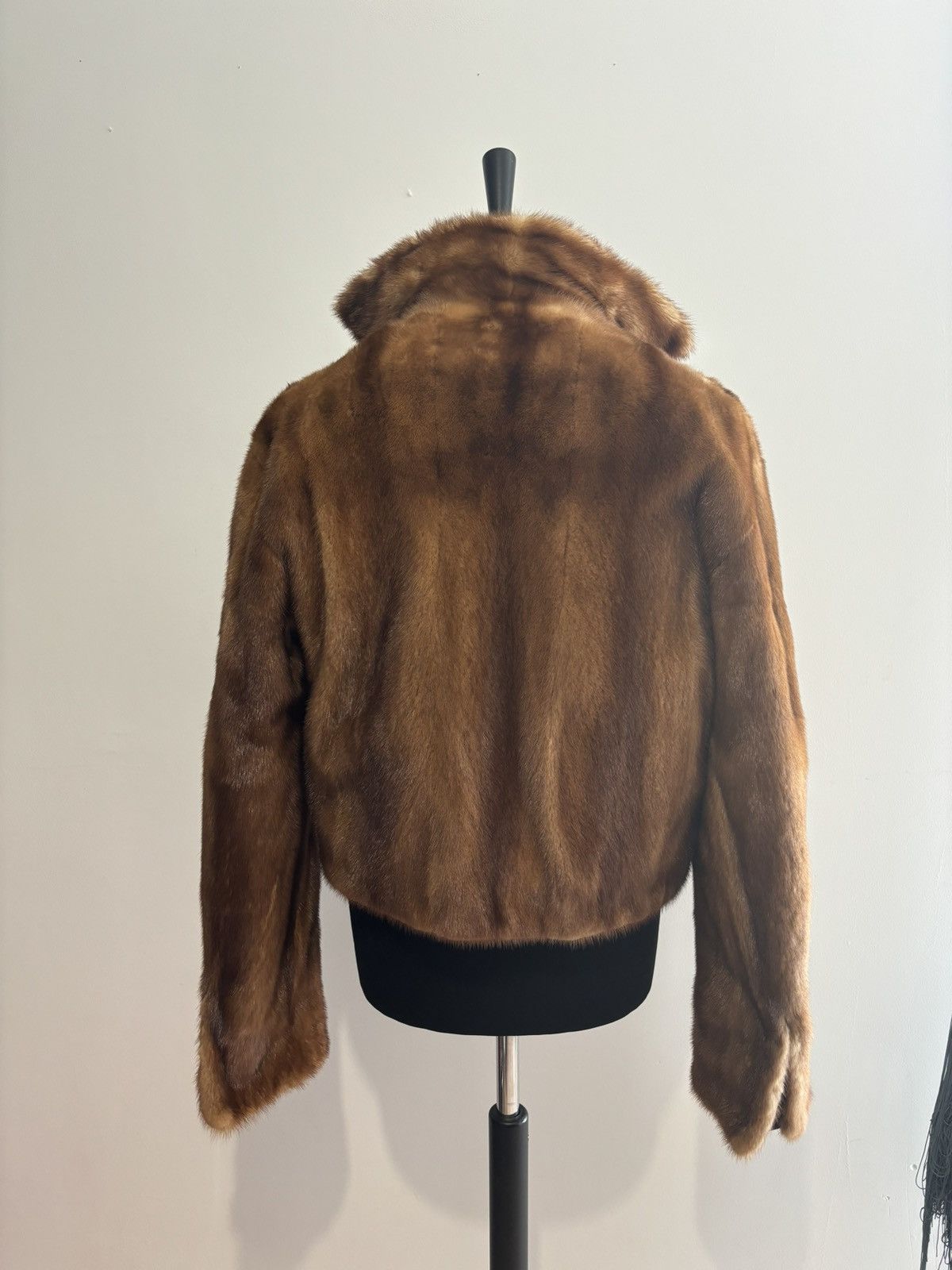 Jean Paul Gaultier Jean Paul Gaultier Cognac mink and denim jacket Size S / US 4 / IT 40 - 11 Thumbnail