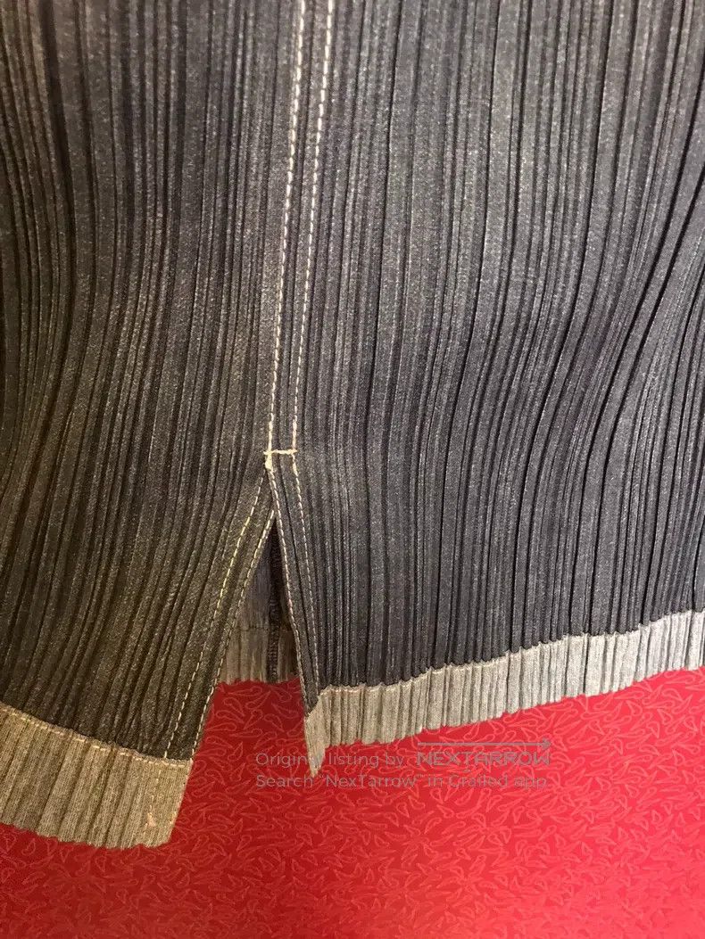Issey Miyake Issey Miyake size:3 Denim Midi Skirt Size 31" - 3 Thumbnail