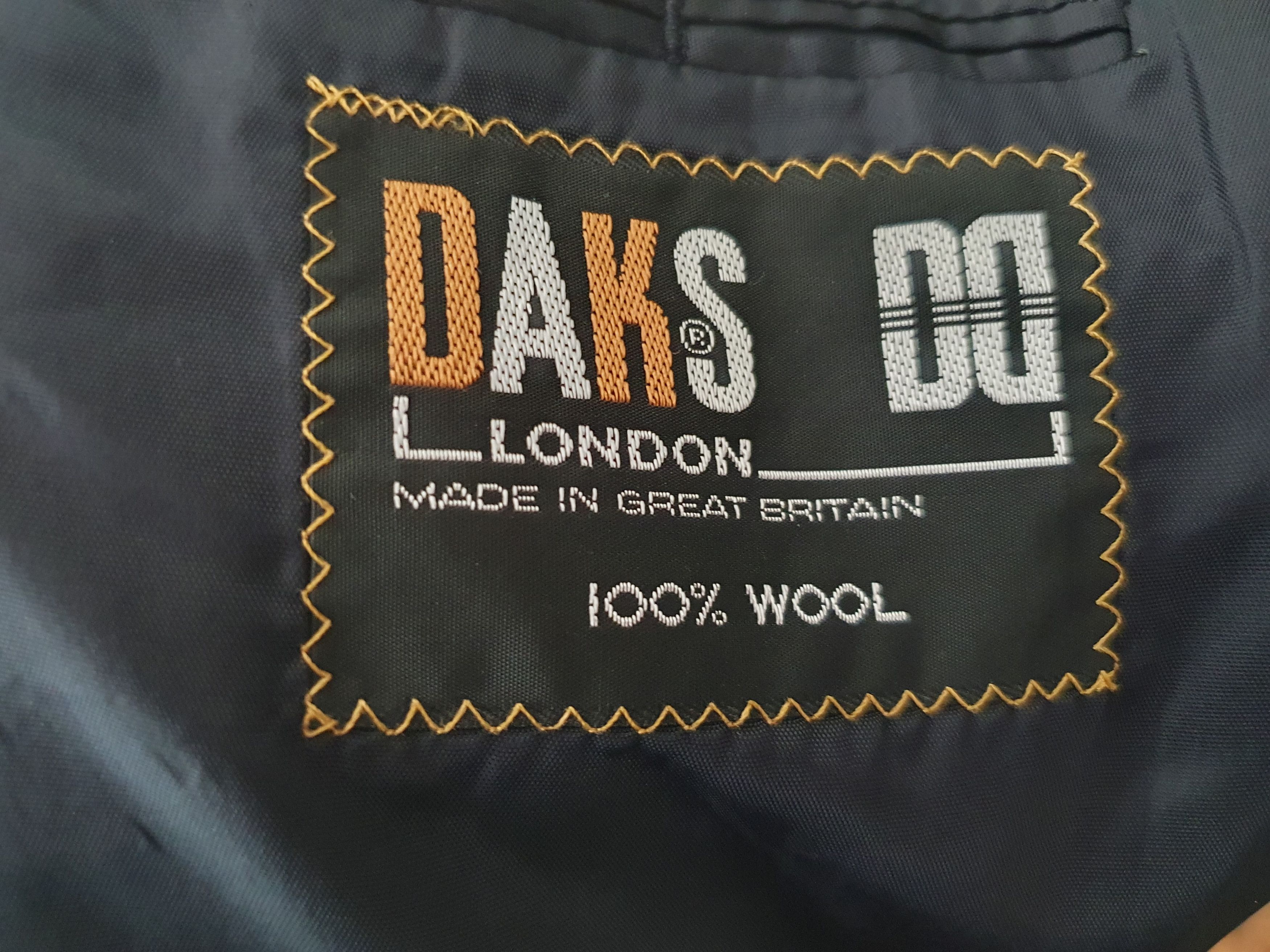 DAKS × Vintage Dark London Wool Jacket Gold Button Blazers Medium Size Size US M / EU 48-50 / 2 - 9 Thumbnail