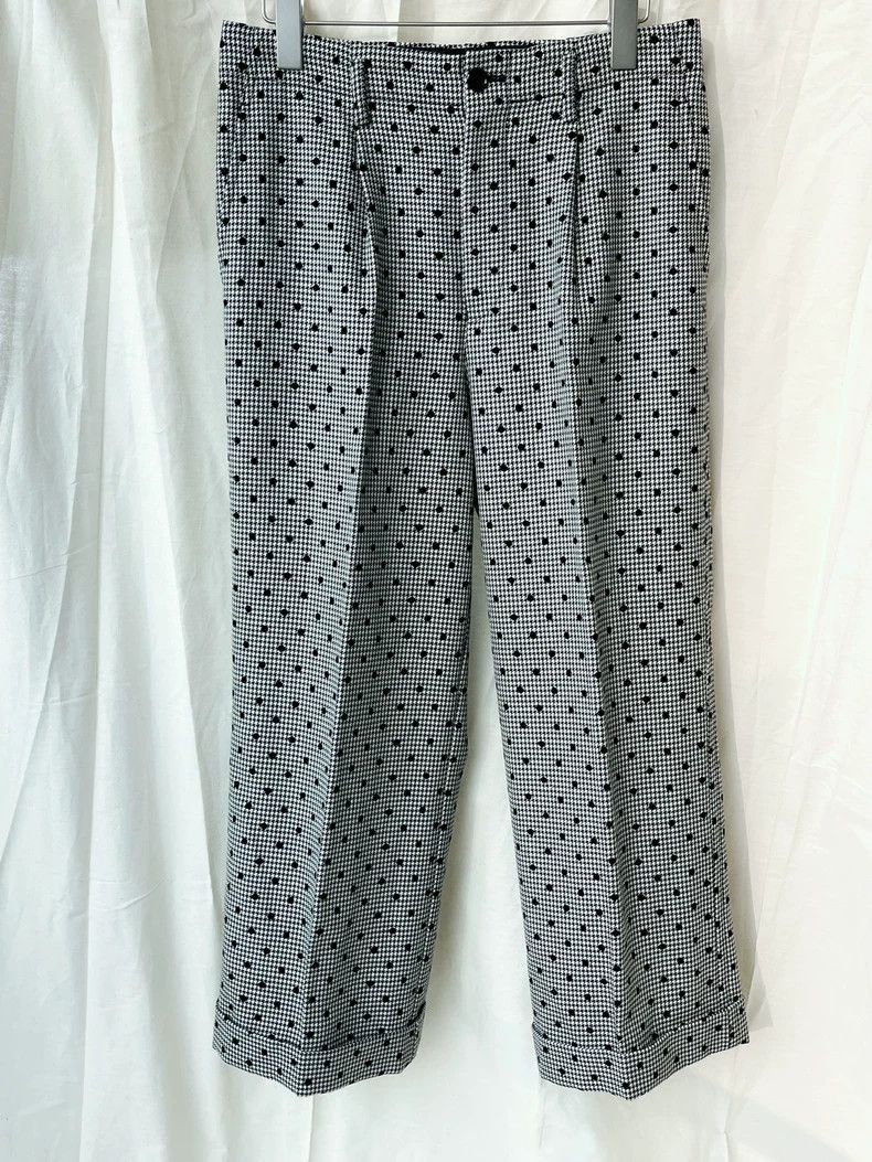 Comme des Garcons CDG Tricot Houndstooth Polka Dot Trousers - dmc Size US 32 / EU 48 - 1 Thumbnail