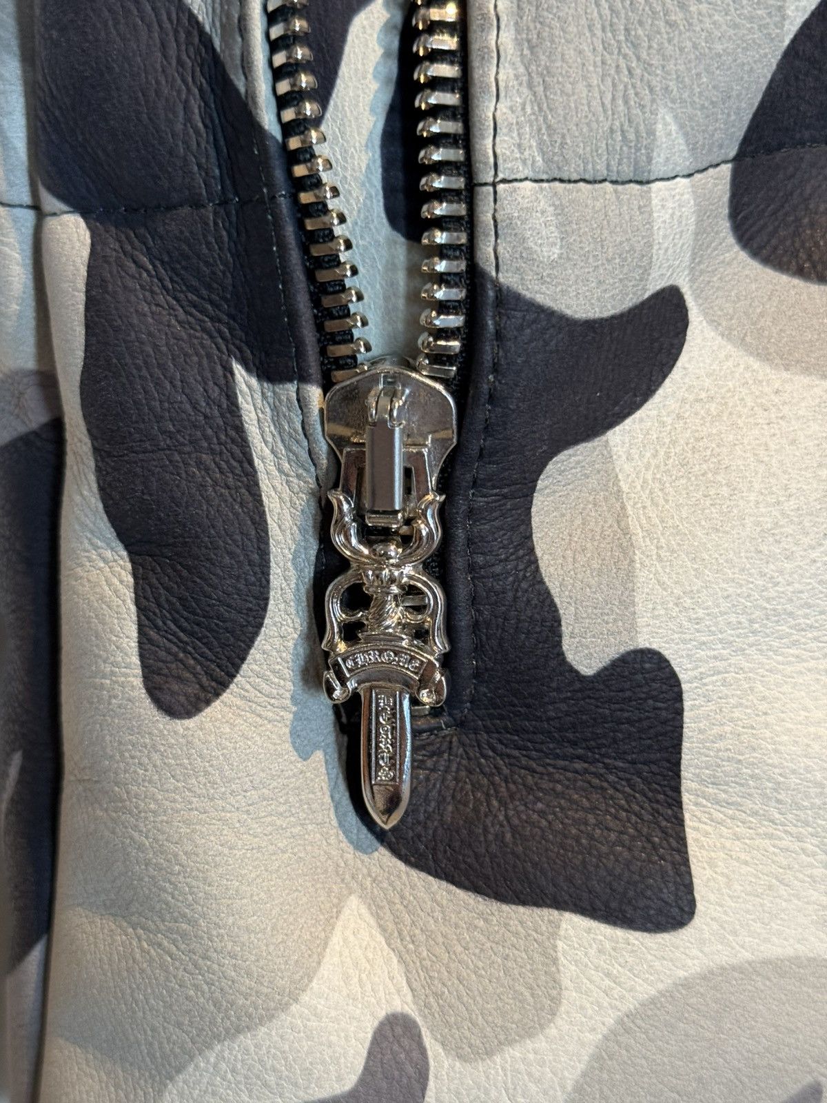 Chrome Hearts Chrome Hearts Snow Camo Leather Puffer Jacket Size US XXL / EU 58 / 5 - 6 Thumbnail