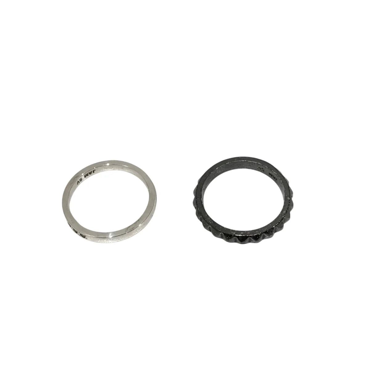 Jam Home Made .925 Silver Studded Double Ring Size ONE SIZE - 5 Thumbnail