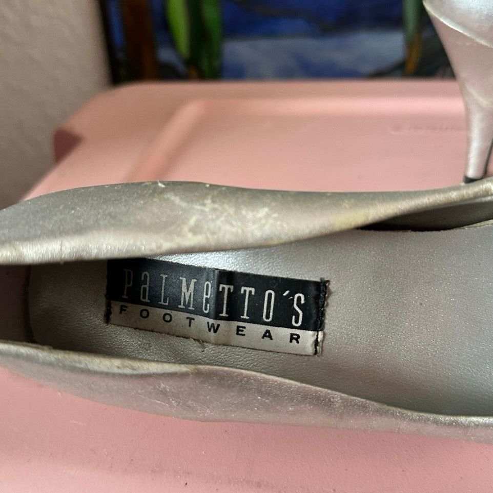 Other almettos footwear silver pointed heels Size US 8 / IT 38 - 3 Thumbnail