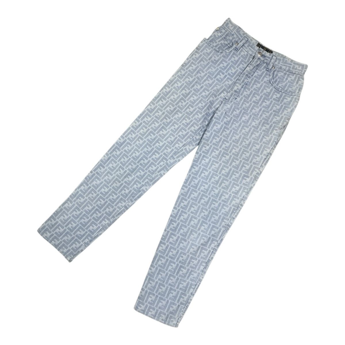 Fendi Vtg Fendi Zucca Monogram Logo Jeans W26x27 Size 26" / US 2 / IT 38 - 4 Thumbnail