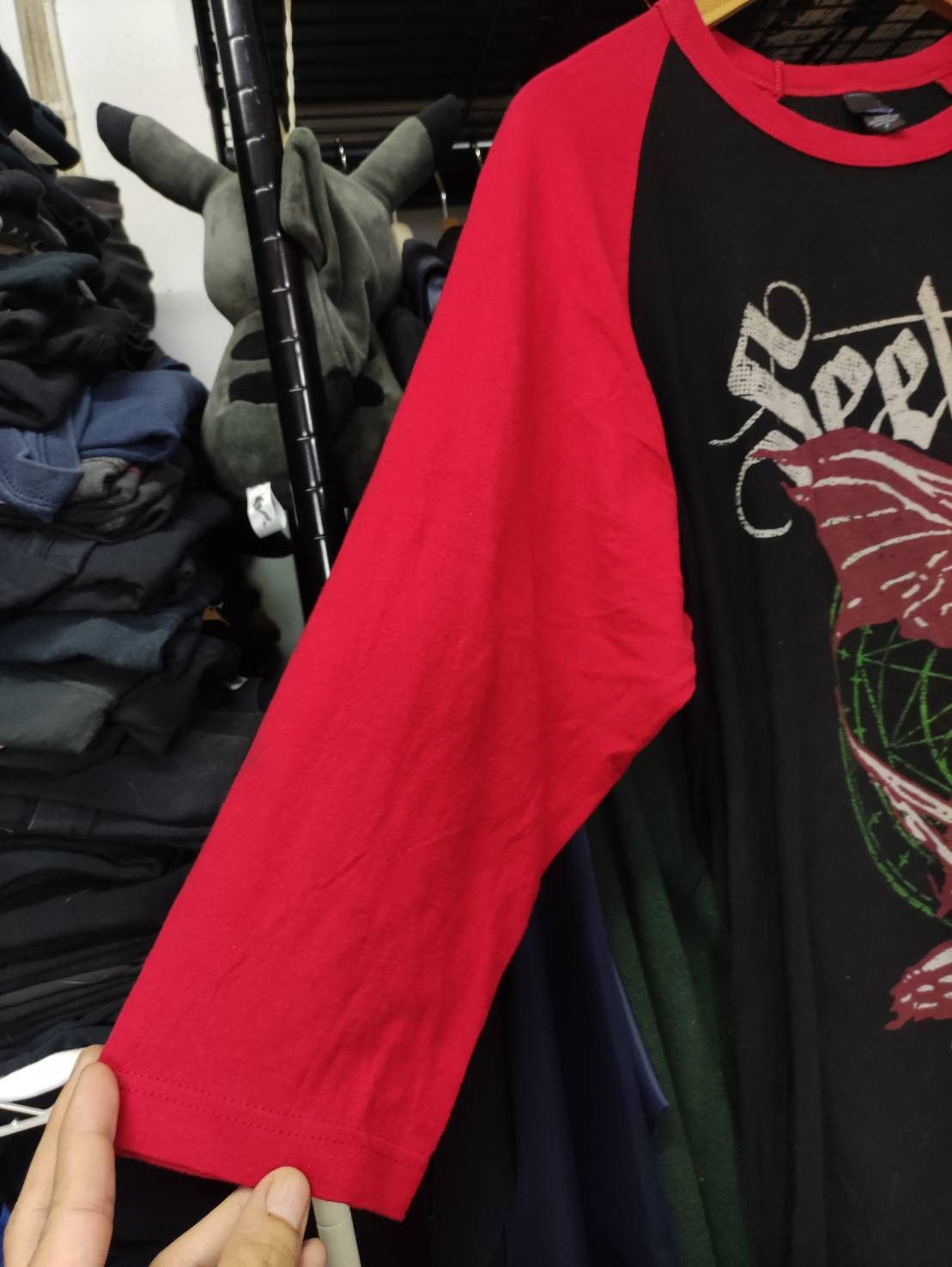 Band Tees Seether Band " Grim Reaper " Raglan 3/4 Sleeve T-Shirt Size US M / EU 48-50 / 2 - 5 Thumbnail