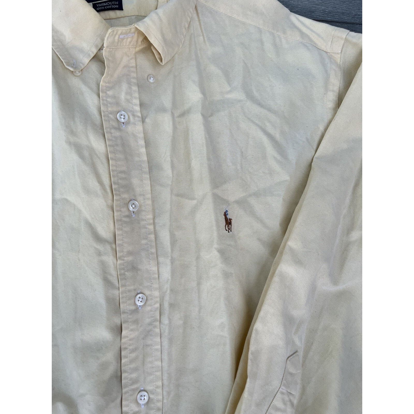 Lauren Ralph Lauren Ralph Lauren Shirt size 17'5 34 Men Shirt yellow A000299 Size US L / EU 52-54 / 3 - 2 Thumbnail