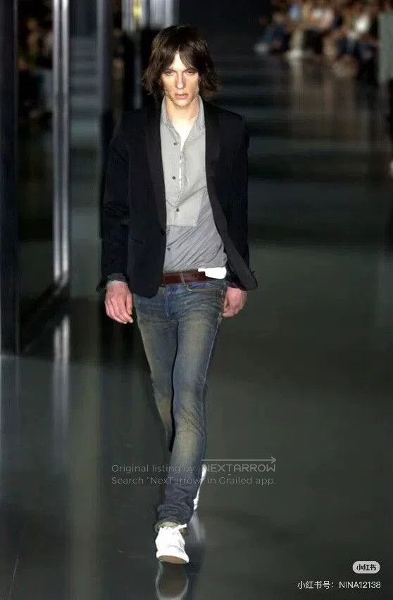 Saint Laurent Paris Saint Laurent Men's Blue Slim Fit Jeans. Size US 29 - 7 Thumbnail