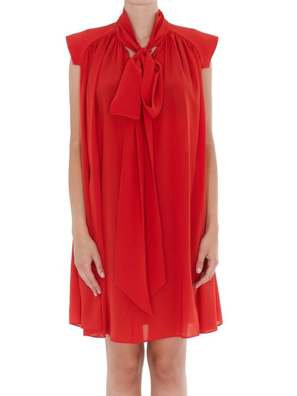 Givenchy o1y0925 Elegant Midi Dress in Red Size S / US 4 / IT 40 - 2 Thumbnail