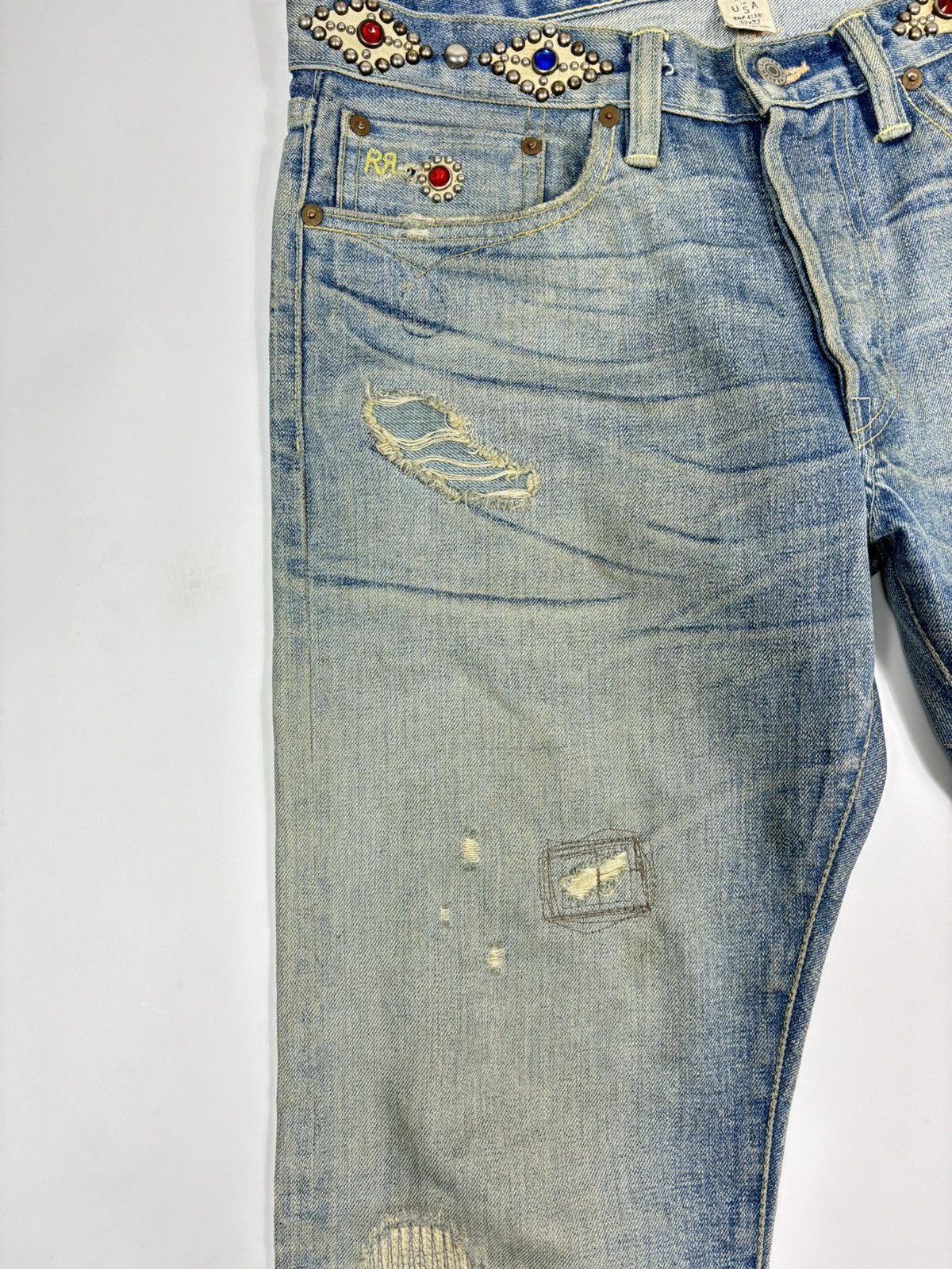 Ralph Lauren 2006 RRL 1/1 Moonshine Wash Lapidary Gemstone Selvage Denim Size US 32 / EU 48 - 3 Thumbnail