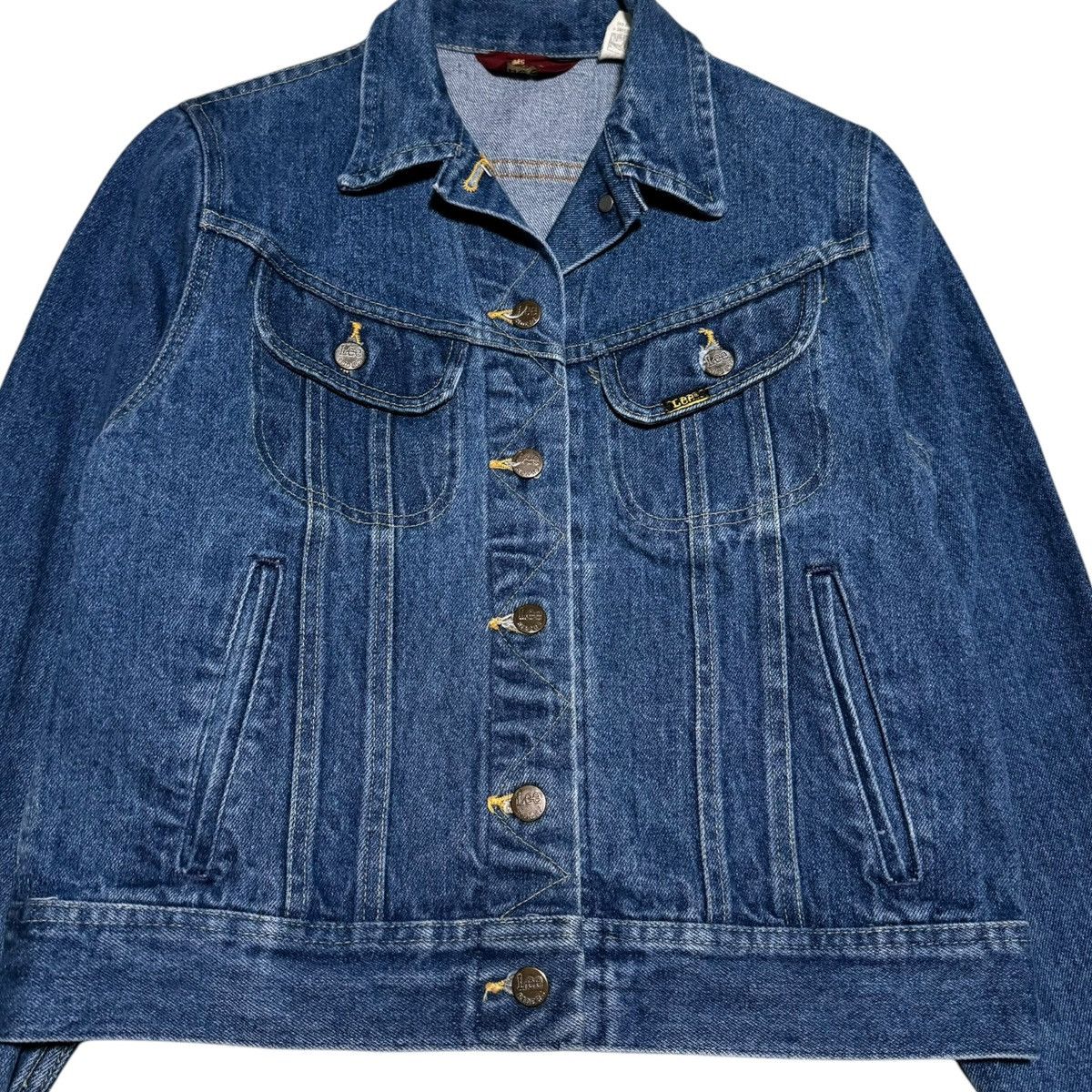 Lee 80s Ms. Lee Union Made Denim Jean Jacket Women's 11/12 Size S / US 4 / IT 40 - 2 Thumbnail